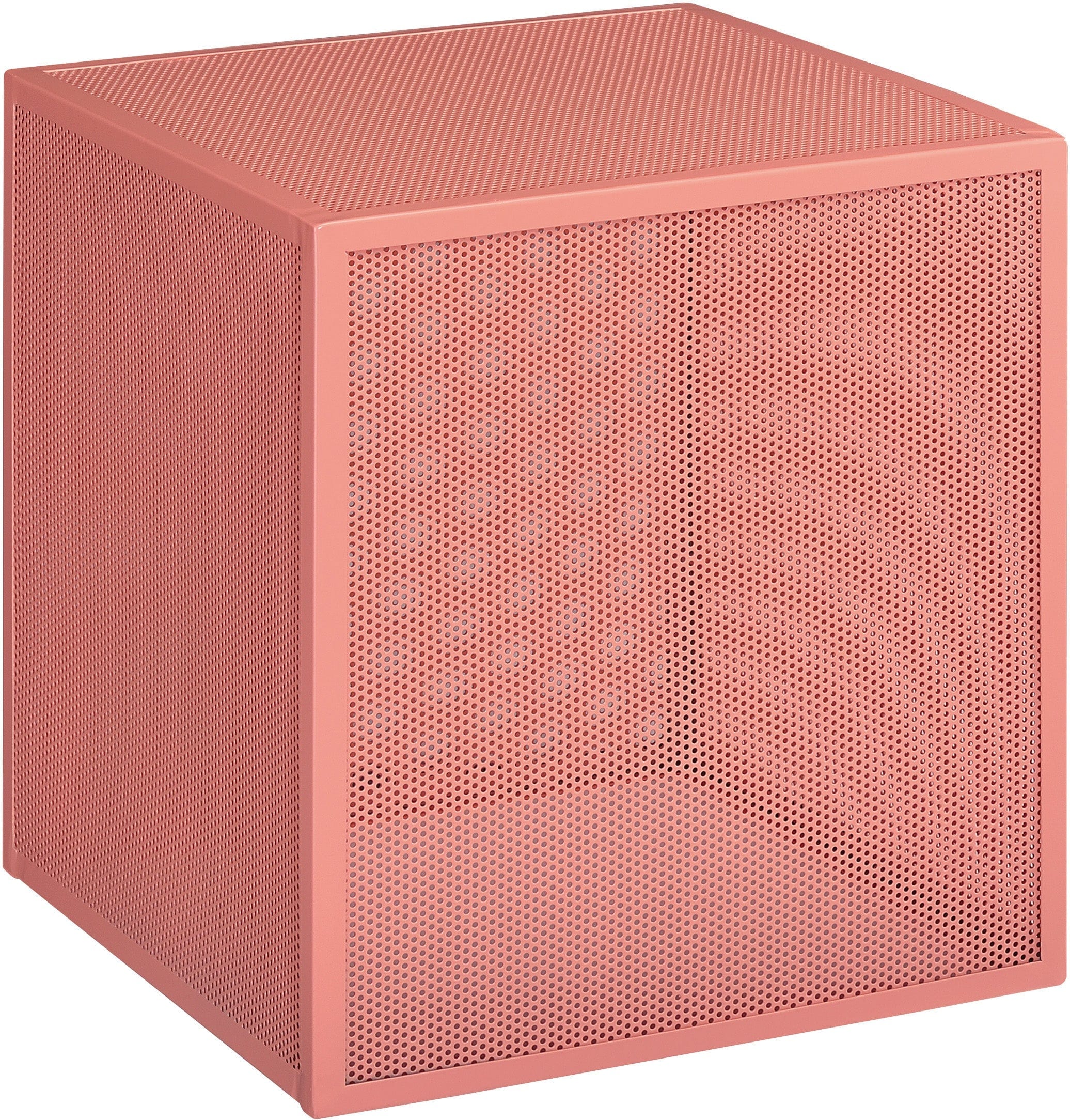 Office Star Catalina Accent Cube Table - Modern Side Table for Living Room, Bedroom & Office - Small End Table with Sturdy Metal Base - Perfect for Coffee, Books & Decor