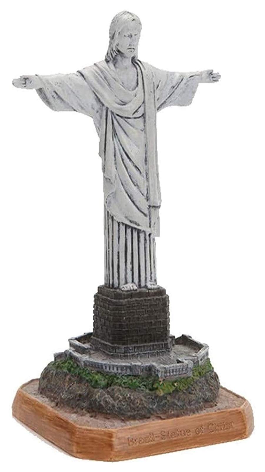 Christ The Redeemer Statue - Miniature Resin Sculpture of Rio Brazil Architecture - Small Religious Home Decor, Souvenir & Collectible - Perfect for Christian Gifts, Office Desk Display & Travel Memorabilia