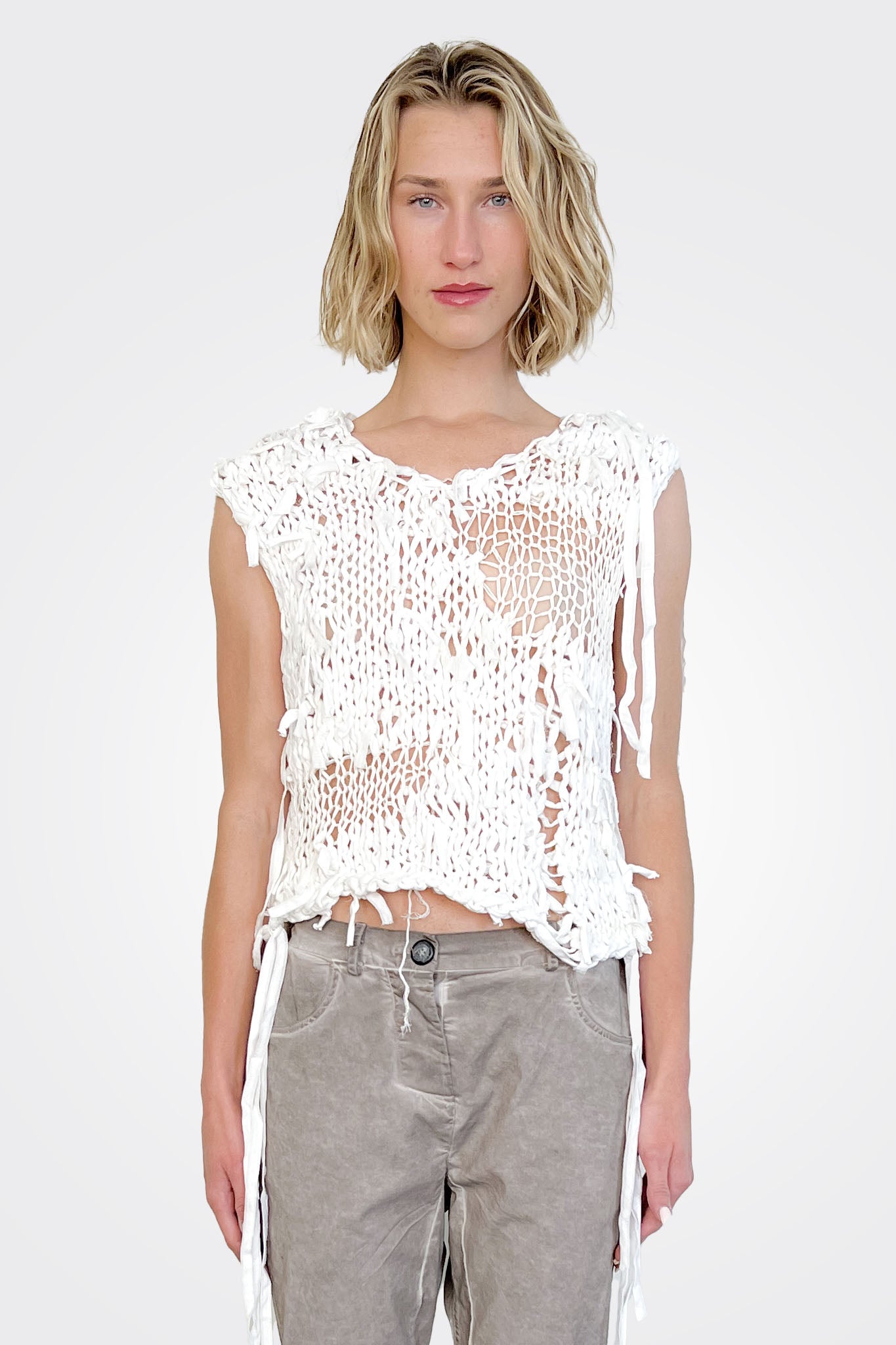 Drim Knitted Top Women's Casual Loose Fit Off White Sweater - Perfect for Fall Layering, Coffee Dates & Cozy Evenings