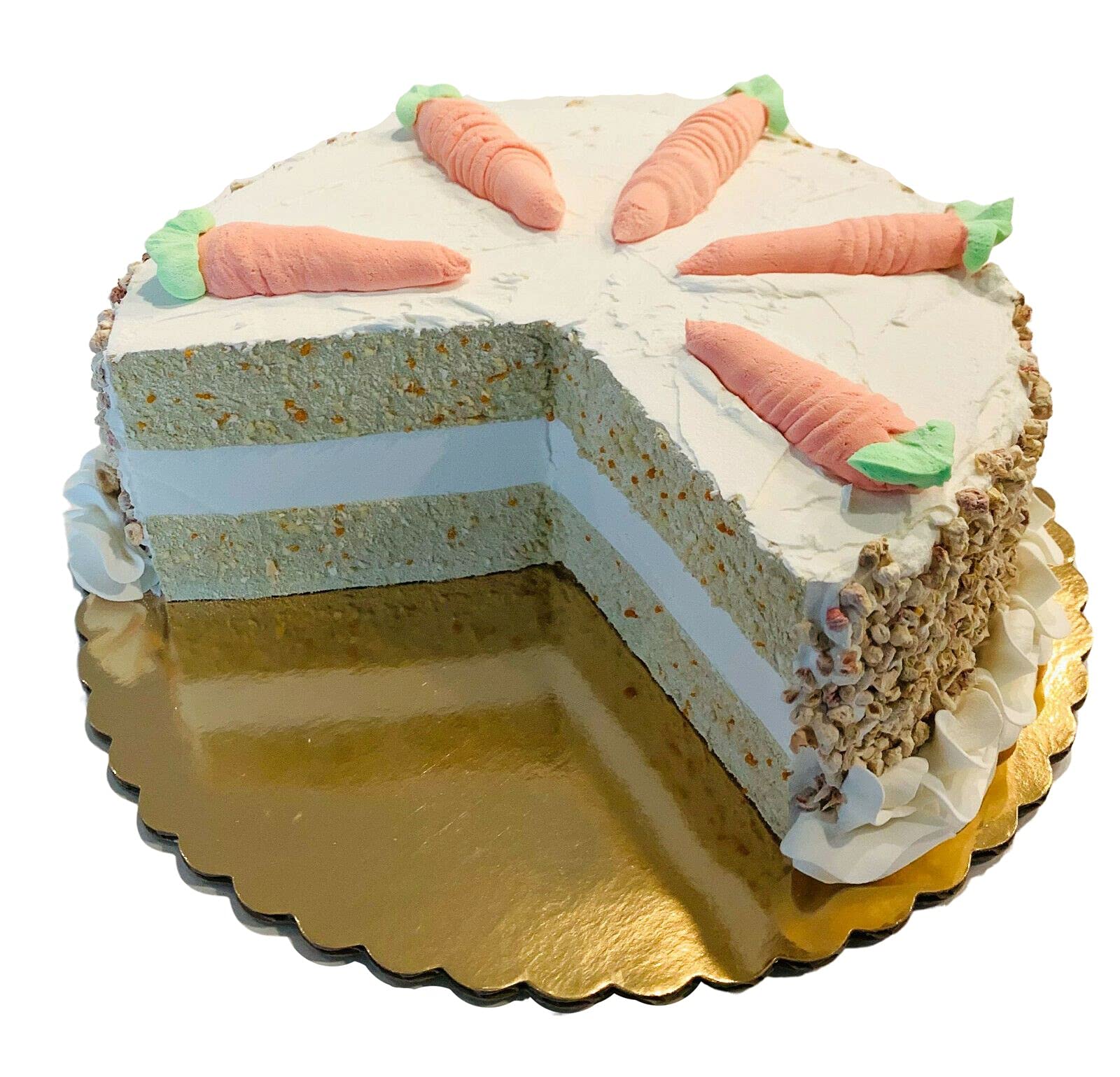 Large Fake Carrot Cake with Nuts - 10