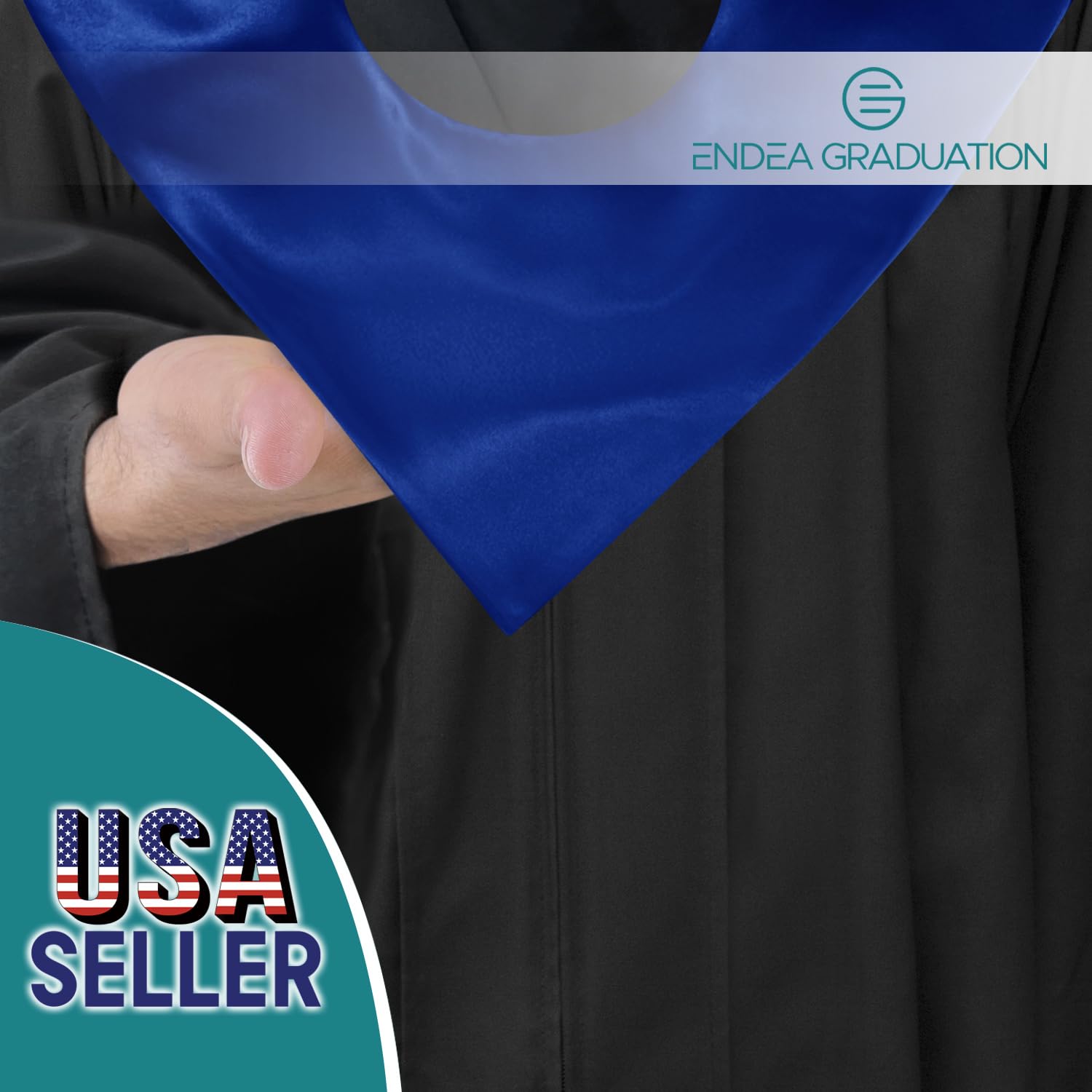 Endea Premium Graduation Stole for Adults - Solid Color Unisex V-Shaped Stole - Perfect for Graduation Ceremonies, Commencements & Academic Events