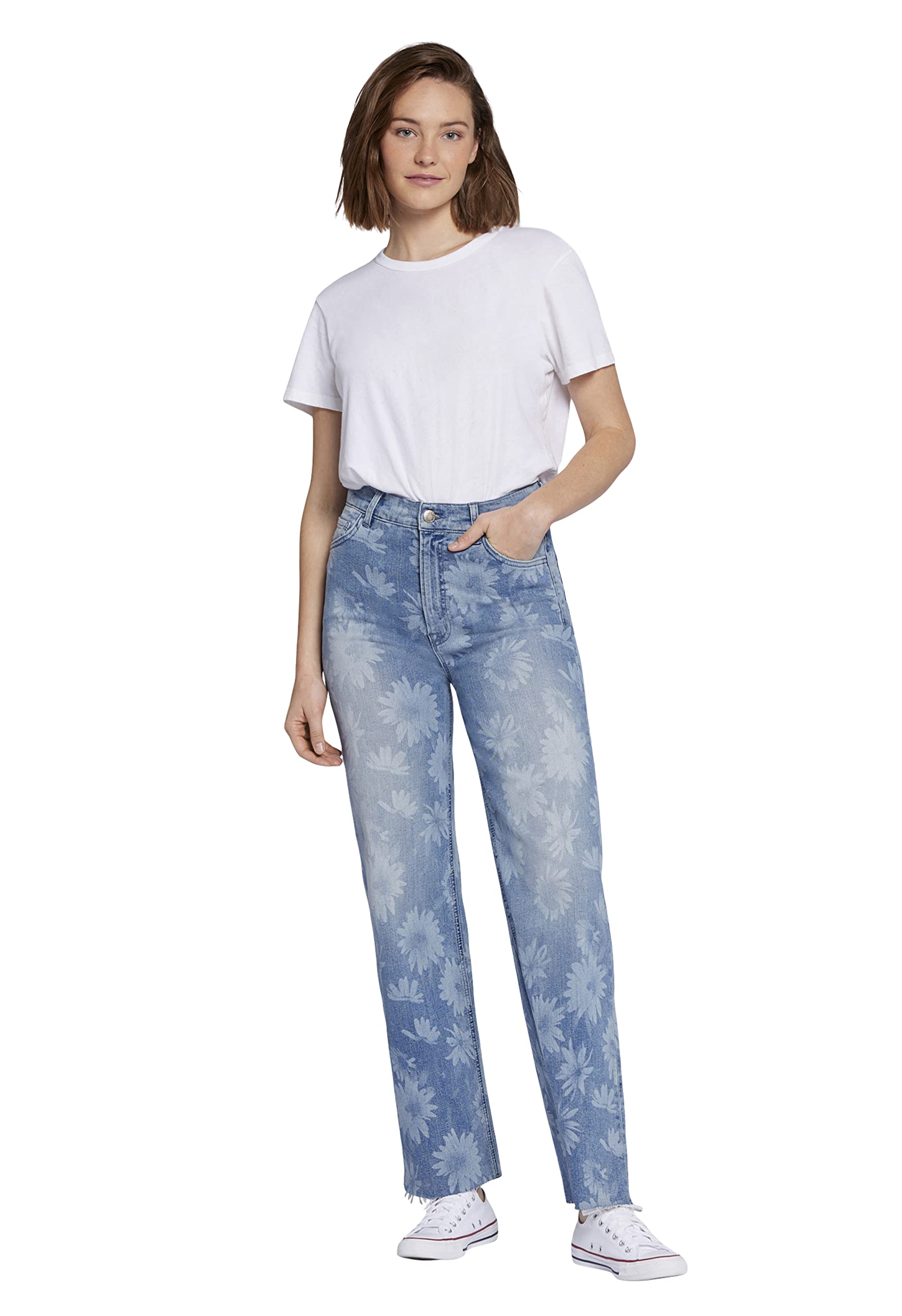 Current/Elliott Women's High Rise Wide Leg Denim Pants - The Navigator Stretch Jeans for Casual & Office Wear | Comfortable Women's Fashion Pants for Everyday Style