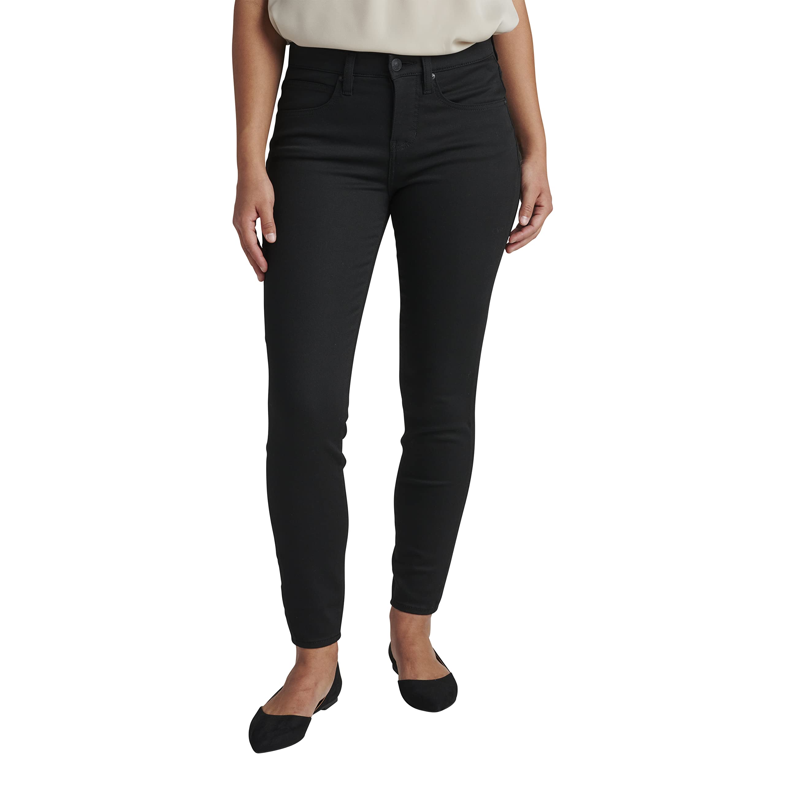 JAG Women's Cecilia Mid Rise Skinny Jeans - Stretch Denim Pants for Everyday Comfort | Perfect for Work, Casual Outings & Date Nights