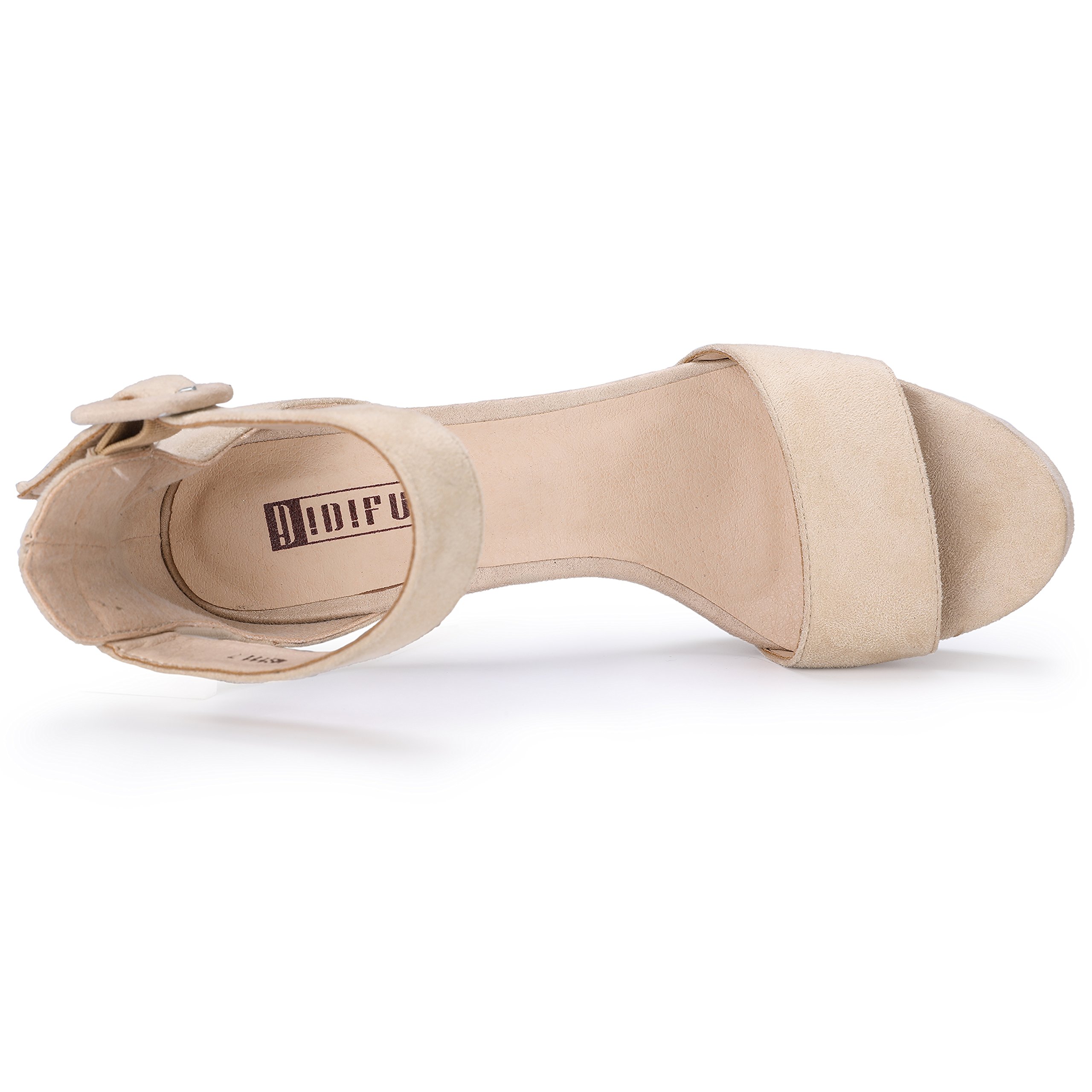 IDIFU IN5 Sabrina Women's Platform Heels - Chunky Block Heel Sandals with Ankle Strap | Open Toe High Heels for Wedding, Party & Dress Occasions | Perfect for Evening Events, Date Nights & Special Celebrations