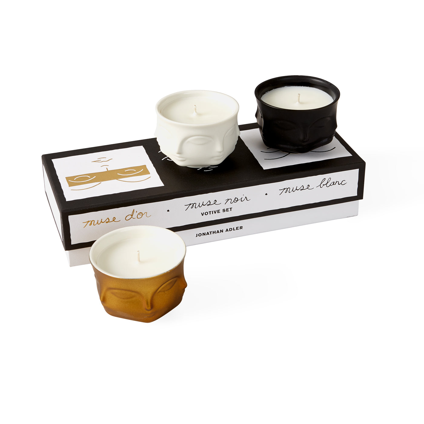 Muse Votive Candle Set - 6 Pack Scented Soy Wax Candles for Home Decor, Wedding, Spa & Relaxation - Romantic Ambiance Gift Set