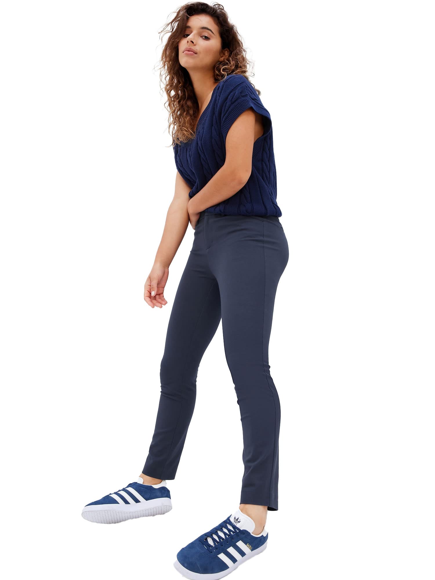 GAP Women's Skinny Ankle Pants - Bi-Stretch Denim Jeans for Work & Casual Wear | Comfortable Slim Fit Pants for Everyday Style
