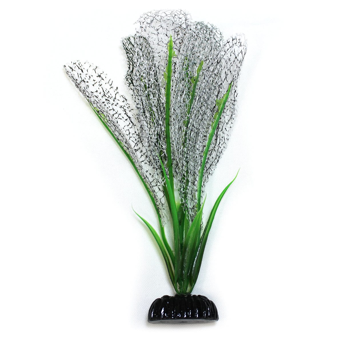 Premium White Madagascar Lace Silk Aquarium Plants (8 Pack) - Realistic Artificial Fish Tank Decor for Freshwater & Saltwater Aquariums - Perfect for Betta Fish, Shrimp Tanks & Aquatic Plant Scaping