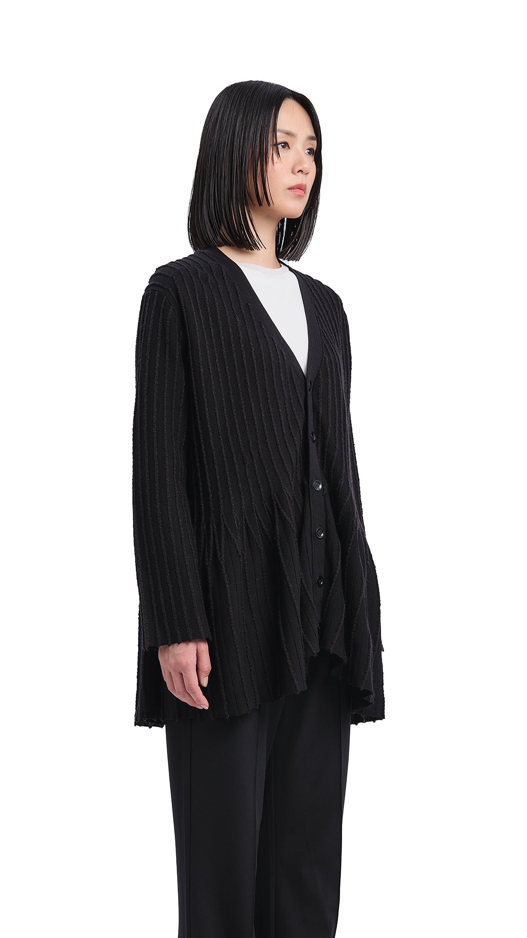 Oversized Flare Hem Cardigan for Women - Soft & Cozy Long Knit Sweater - Perfect for Fall & Winter Layering, Casual Outfits, and Office Wear
