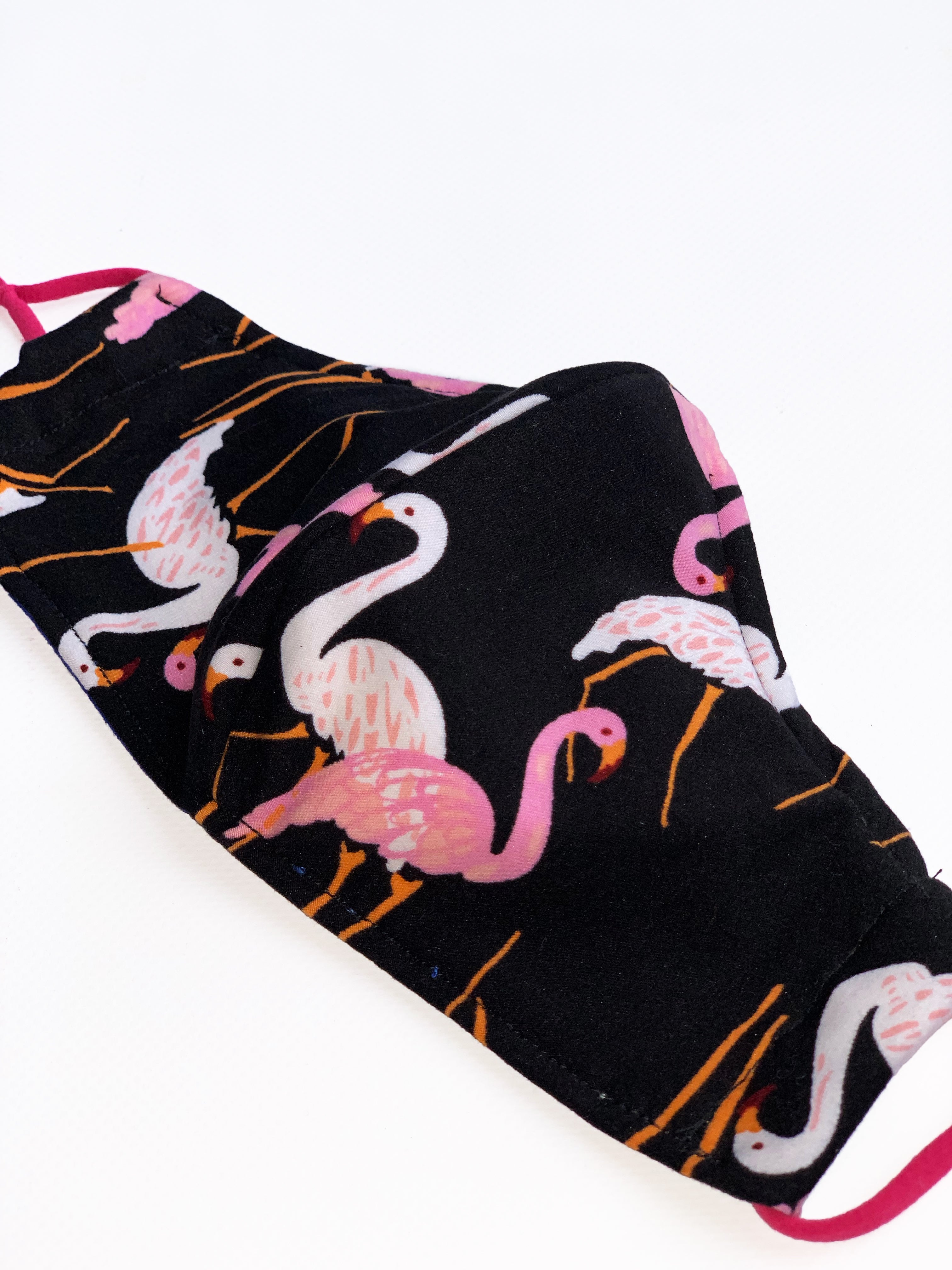 Flamingo Mingle Face Mask - Reusable & Washable, Soft & Breathable Fabric for Daily Use - Perfect for Travel, Work, and Outdoor Activities