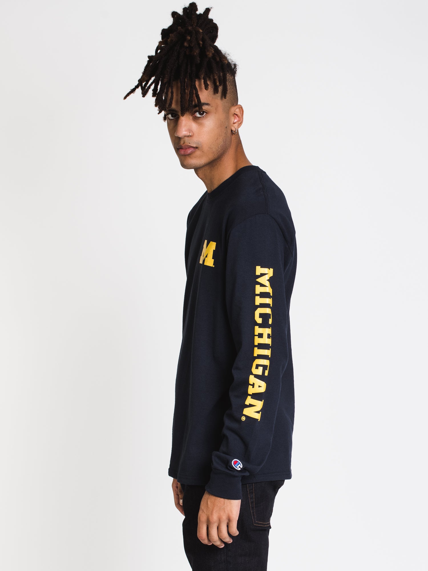 Champion Michigan Long Sleeve University Tee - Vintage College Apparel for Men & Women - Perfect for Game Day, School Spirit & Casual Wear