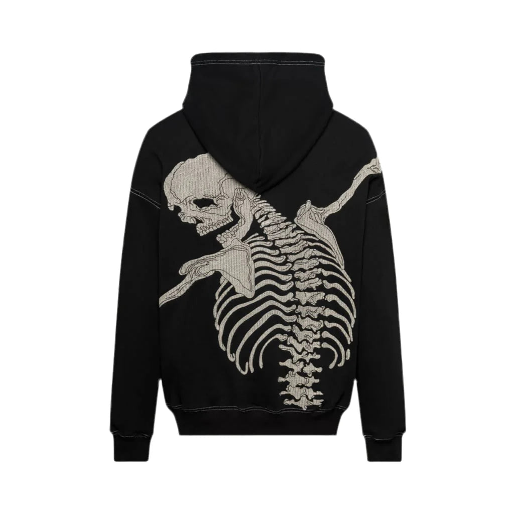 GODSPEED R.O.D White Stitch Hoodie - Black Men's Streetwear Pullover Sweatshirt | Urban Fashion for Casual Wear & Street Style