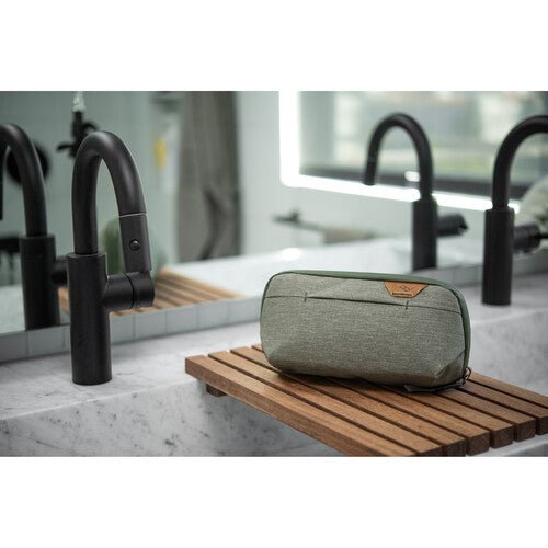 Peak Design Small Wash Pouch (Sage) - Compact Travel Toiletry Bag for Men & Women - Perfect for Camping, Gym & Airplane Carry-On Essentials