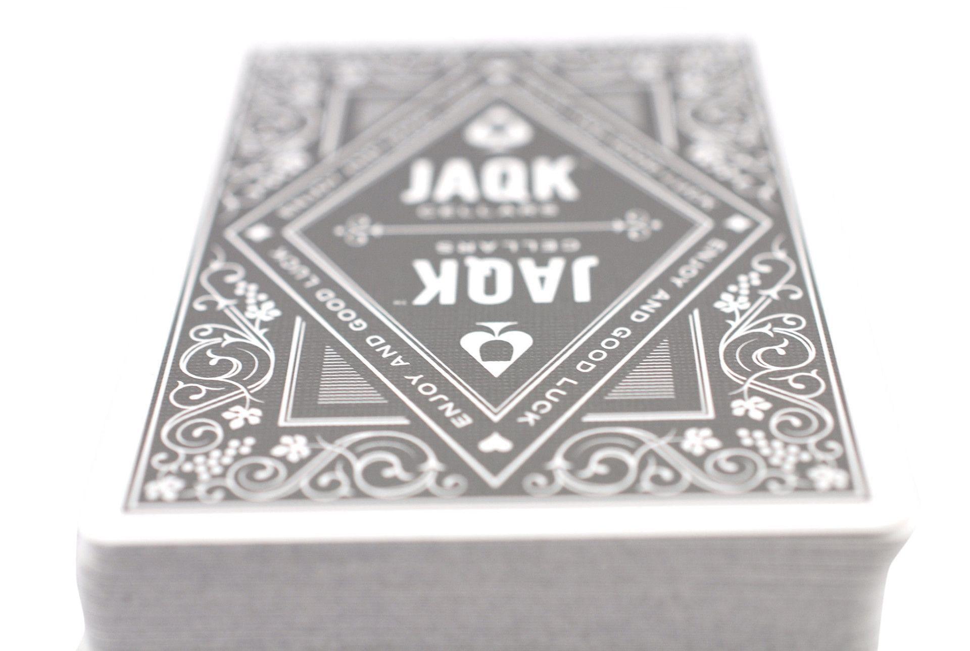 Black Jaqk Playing Cards - Premium Poker Cards for Magic Tricks, Cardistry & Game Nights - Perfect for Professional Magicians, Card Enthusiasts & Home Entertainment