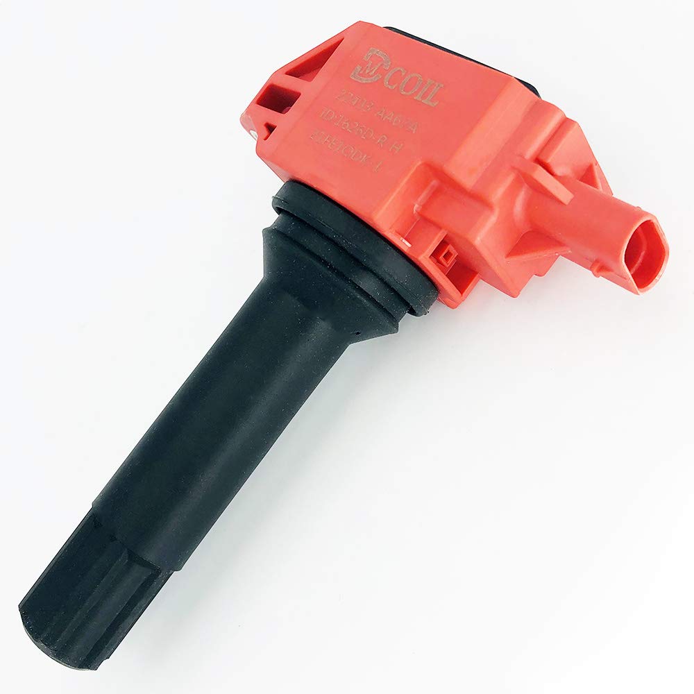 4-Pack Red High Performance Ignition Coil Set Compatible with Toyota 86/FT86/GT86 & Subaru BRZ/Forester/XV Crosstrek/Legacy/Outback 2.0L 2.5L (2013+) - Replaces OEM 22433-AA67A FK0453 UF721 - Improves Engine Power & Fuel Efficiency for Daily Driving & Racing