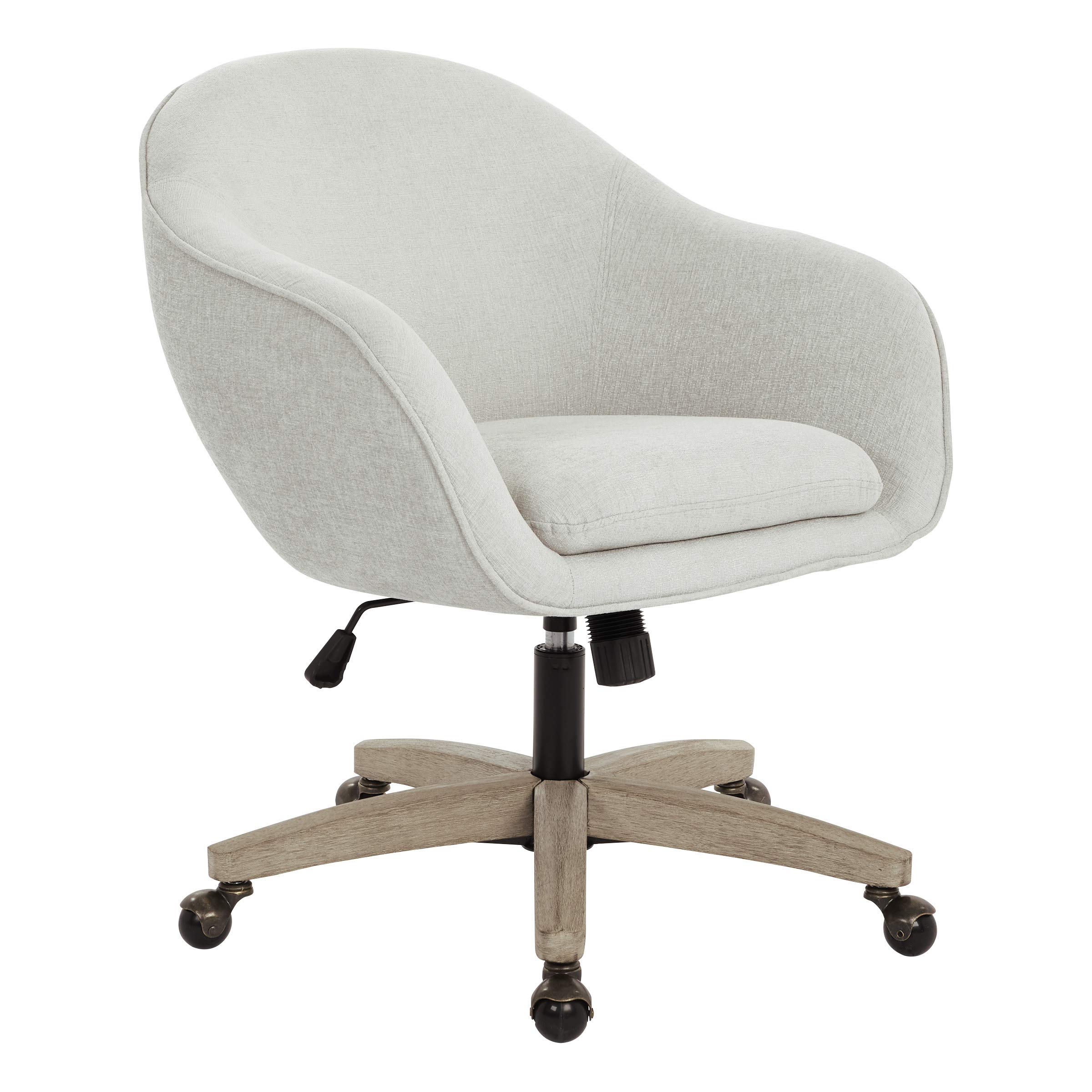 OSP Nora Ergonomic Office Chair with Adjustable Height - Dove Gray - Comfortable Desk Chair for Home & Office Workspace