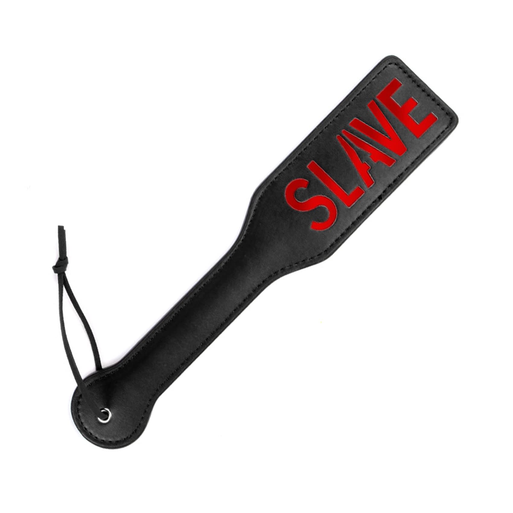 Premium Faux Leather Spanking Paddle for BDSM & Adult Play - 12.8 Inch Black Sensation Paddle for Couples & Spanking Enthusiasts - Perfect for Roleplay, Sensation Play & Erotic Spanking Scenes