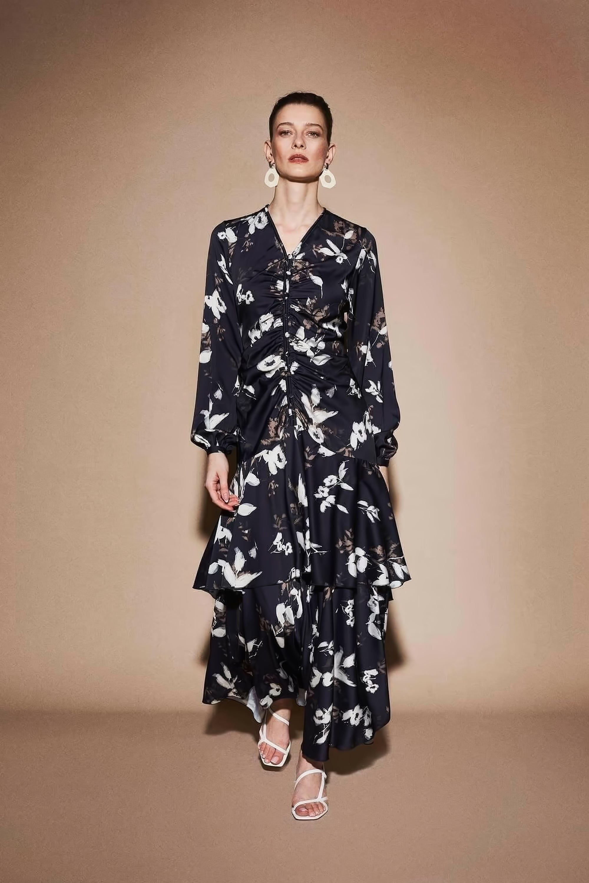 Amelia Polly Midi Dress - Flowy Summer Dress for Women | Perfect for Beach Vacations, Date Nights & Outdoor Parties