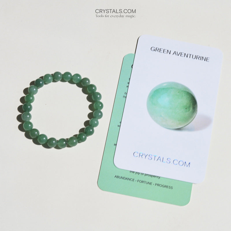 Green Aventurine Bracelet for Good Luck & Positive Energy | Natural Stone Jewelry for Stress Relief & Wealth Attraction | Perfect for Meditation, Gifts & Spiritual Healing