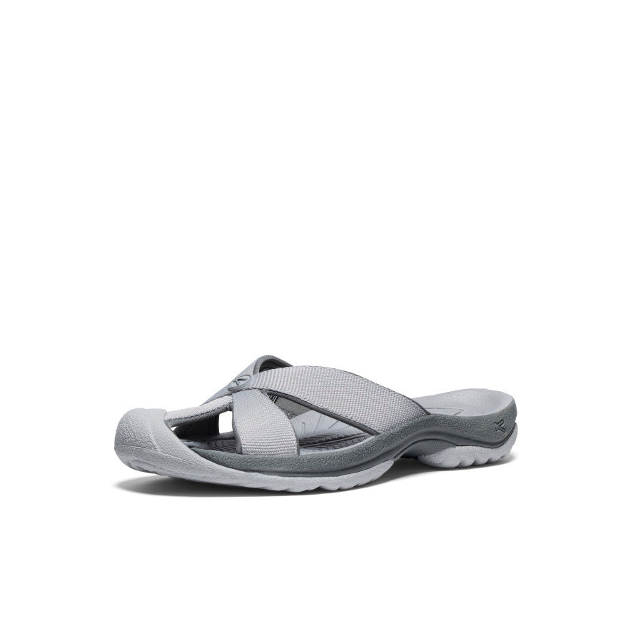 Women's Comfortable Bali Slide Sandals - Alloy/Steel Grey Color | Perfect for Beach, Pool, and Summer Outdoor Activities