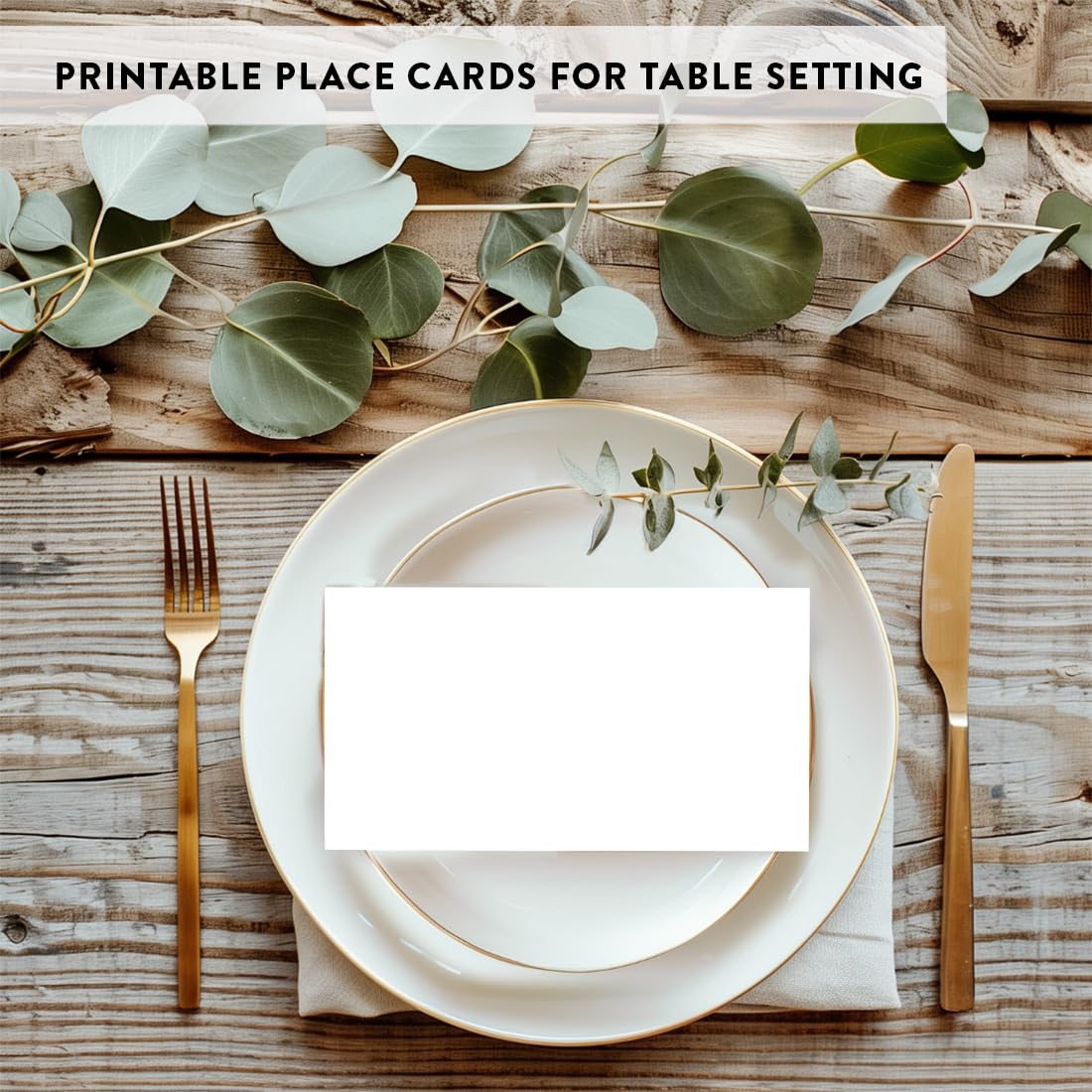 Printable Andaz Press Table Tent Place Cards - 20-Pack Blank White Seat Placement Name Cards for Wedding, Bridal Shower, Graduation & Events | Perfect for Table Settings, Food Labels & Party Decorations