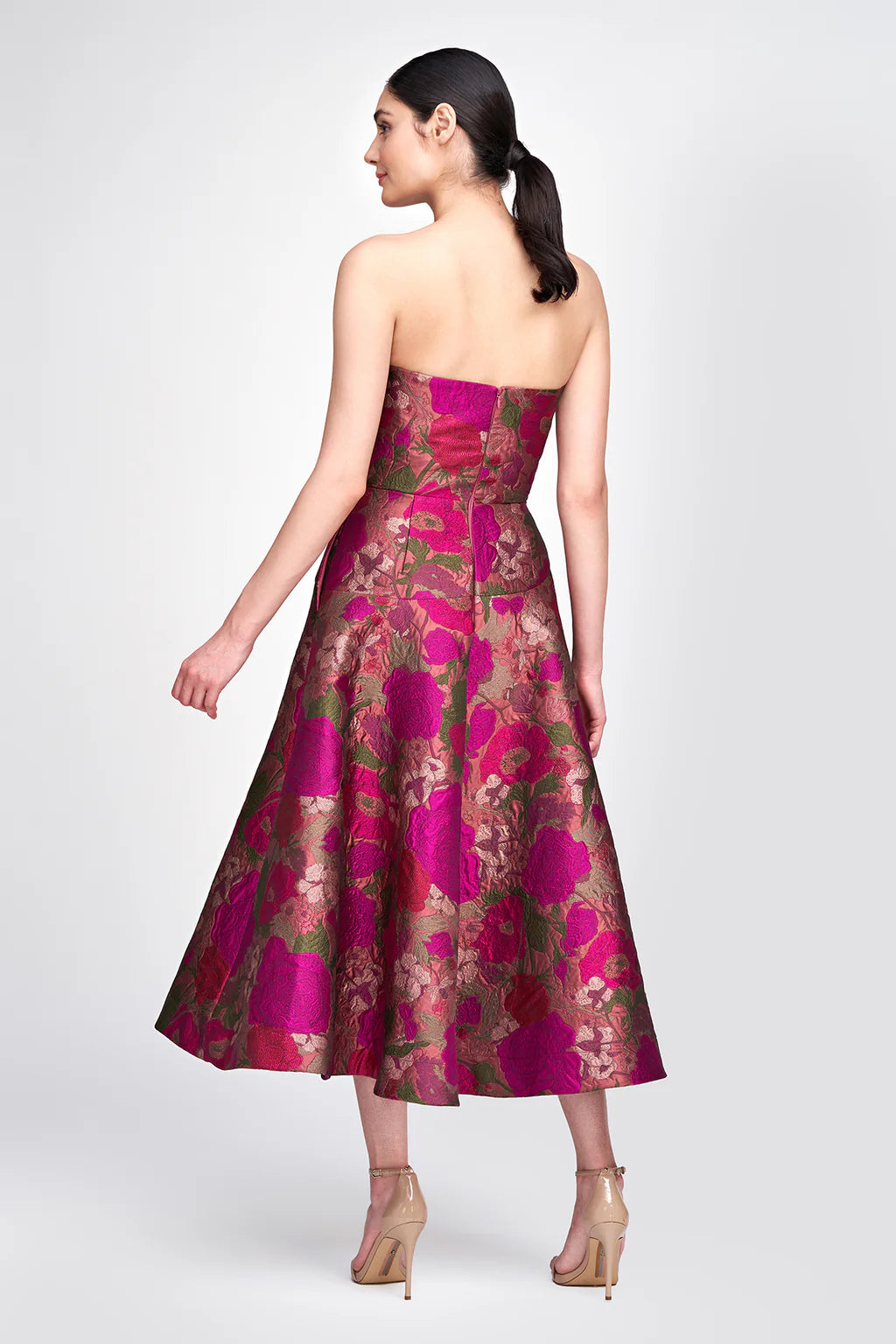 Carolina Strapless Dress in Rose Gold - Perfect for Weddings, Parties & Special Occasions