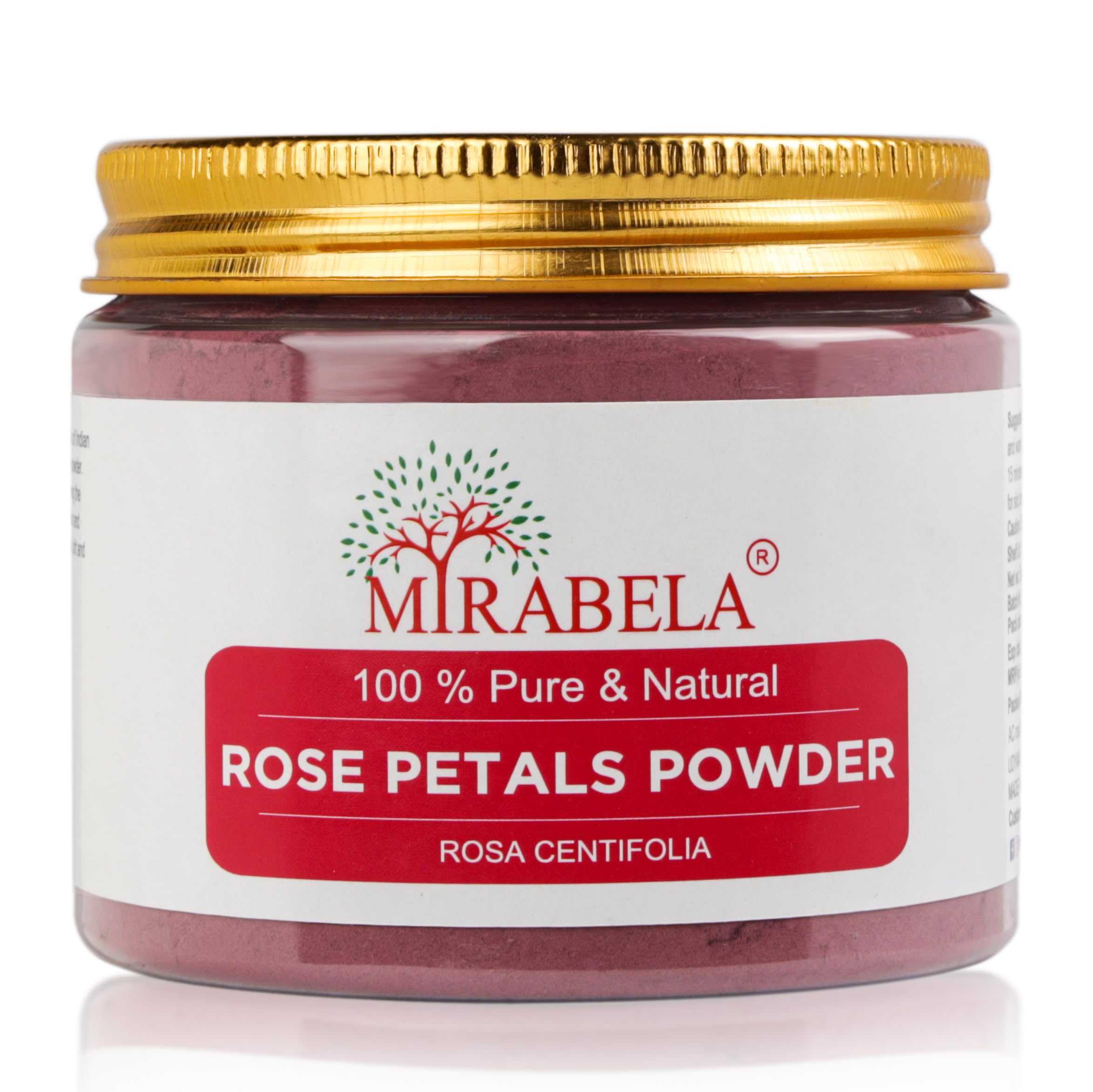 100% Pure Natural Organic Mirabela Rose Petal Powder (85g) - Edible Grade Gulab Patti for DIY Face Packs & Skin Care | Perfect for Homemade Beauty Treatments & Aromatherapy