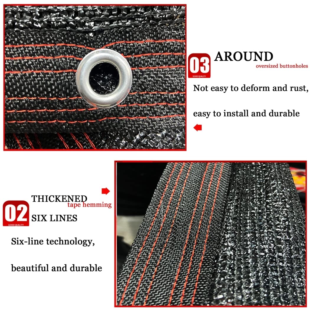 Premium UV-Resistant Garden Shade Cloth - 3x5m (9.84x16.4ft) High-Density Polyethylene Mesh Netting for Greenhouse, Chicken Coop & Plant Protection - Sunblock Canopy Cover for Outdoor Gardening & Patio Shade