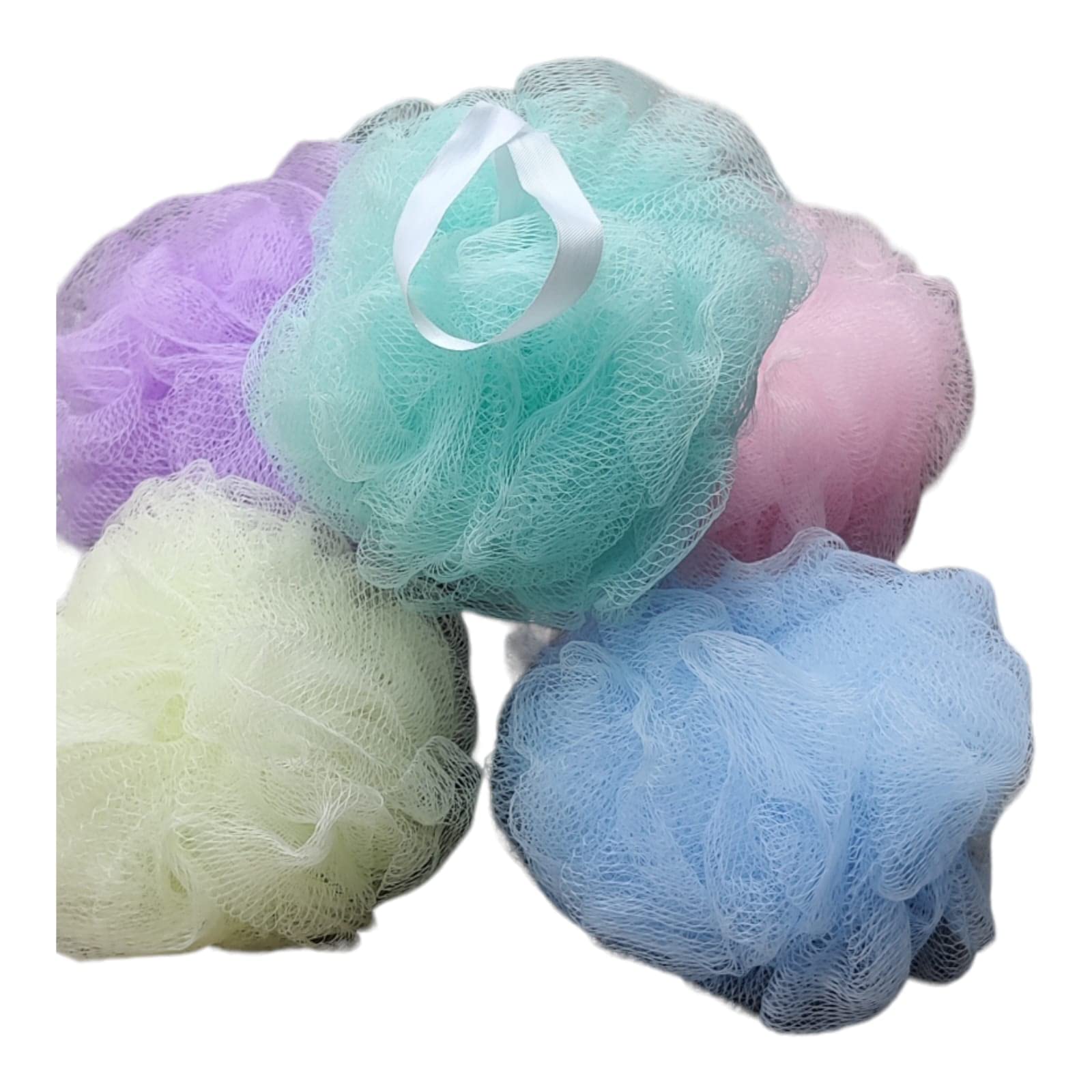 Natural Loofah Sponge for Bath & Shower - Exfoliating Body Scrubber for Women & Men - Pack of 5 - Organic Bath Sponge for Smooth Skin - Perfect for Daily Exfoliation & Deep Cleansing - Ideal for Spa, Home & Travel Use