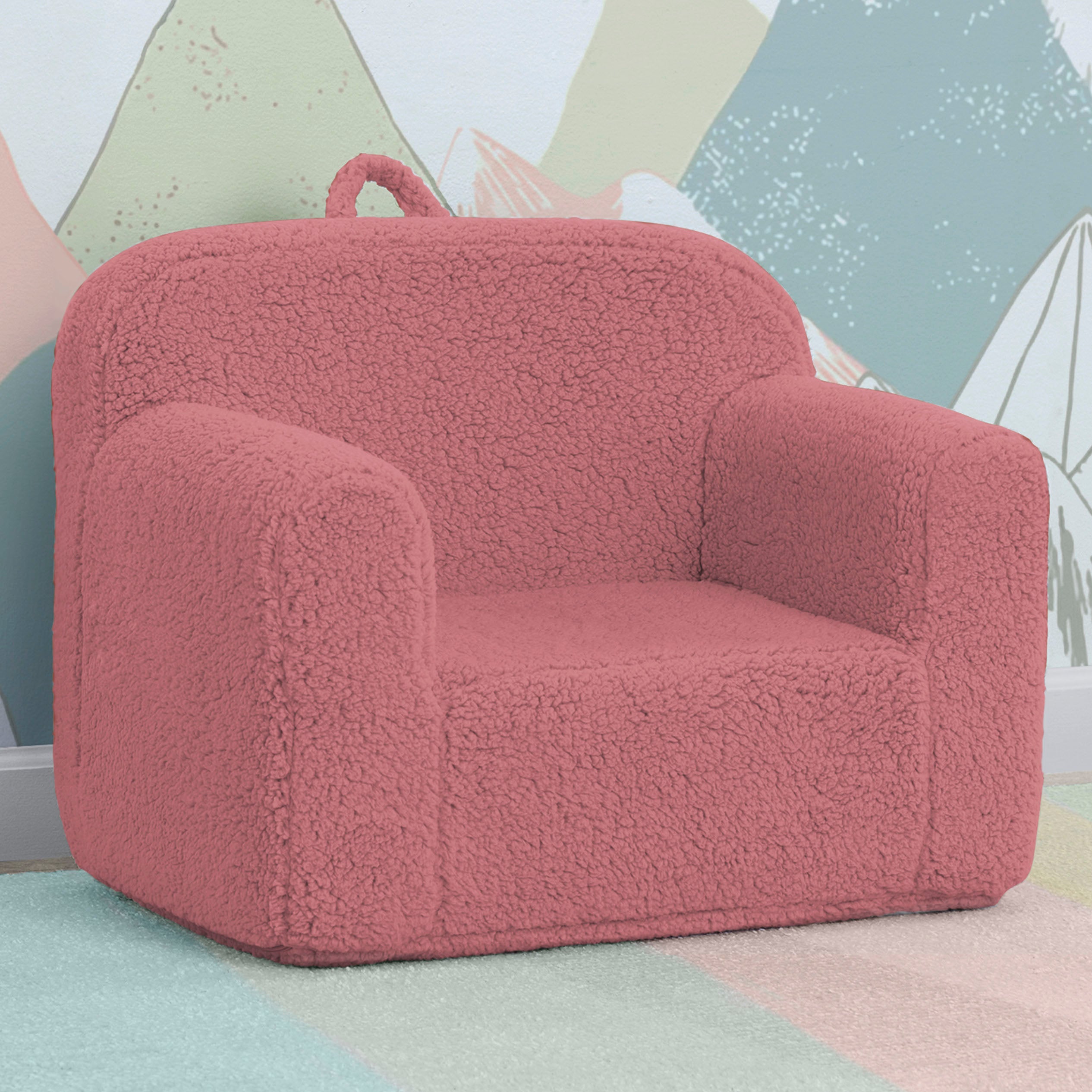 Cozy Sherpa Chair for Kids - Soft & Warm Children's Lounge Chair - Perfect for Reading, Gaming & Relaxing in Bedroom or Playroom