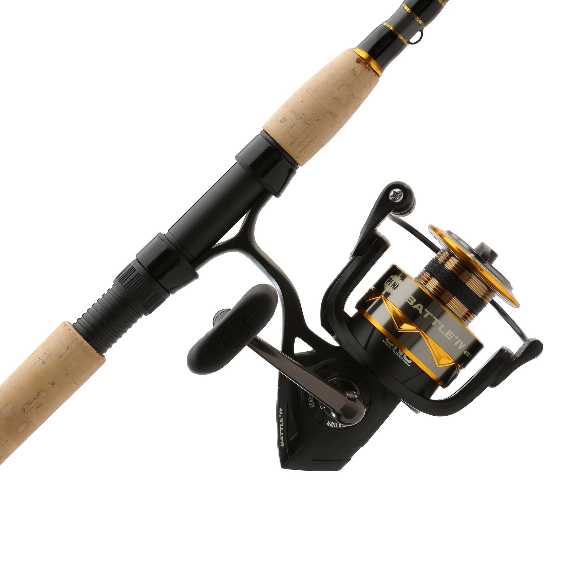 Battle IV Spinning Rod and Reel Combo - Premium Fishing Gear for Freshwater & Saltwater Anglers - Perfect for Bass, Trout, and Walleye Fishing