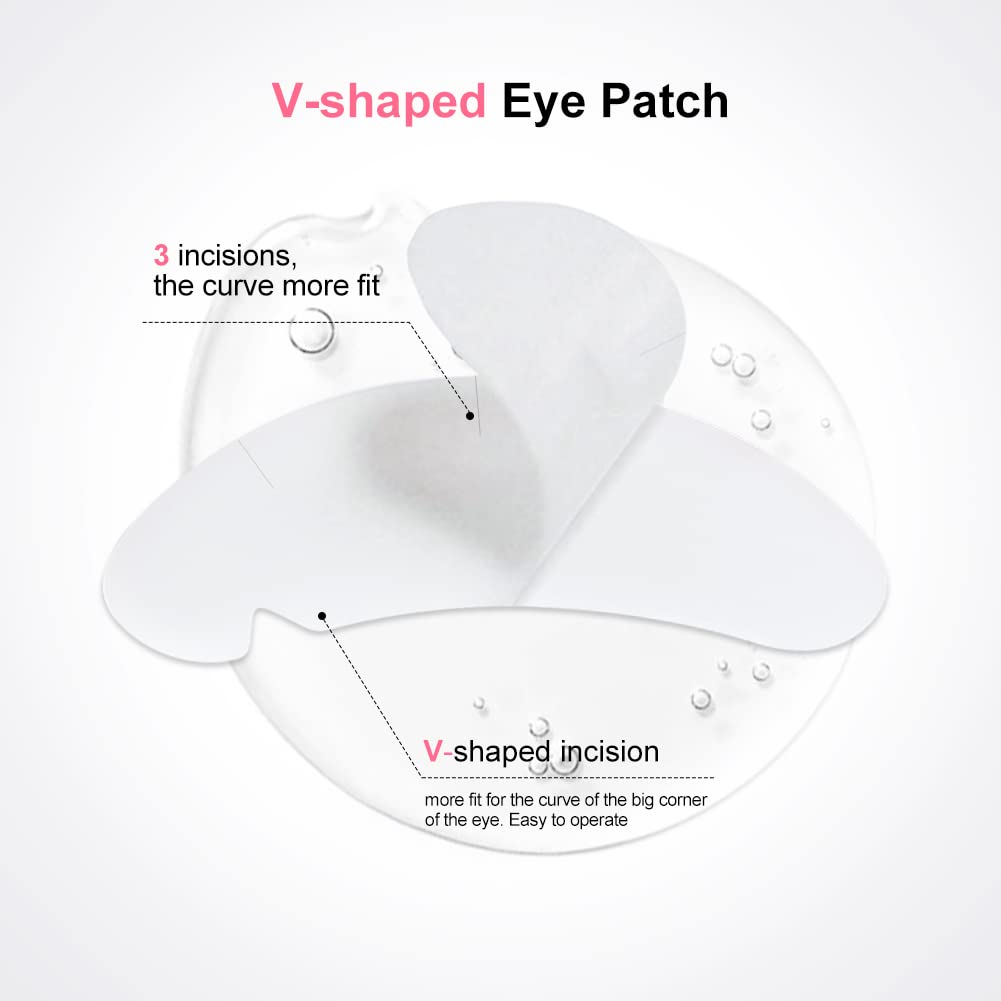 50 Pairs Blue Eyelash Extension Under Eye Gel Pads - Lint Free Lash Patches for Professional Salon & DIY Use - Perfect for Eyelash Extensions, Lash Lifts & Tinting