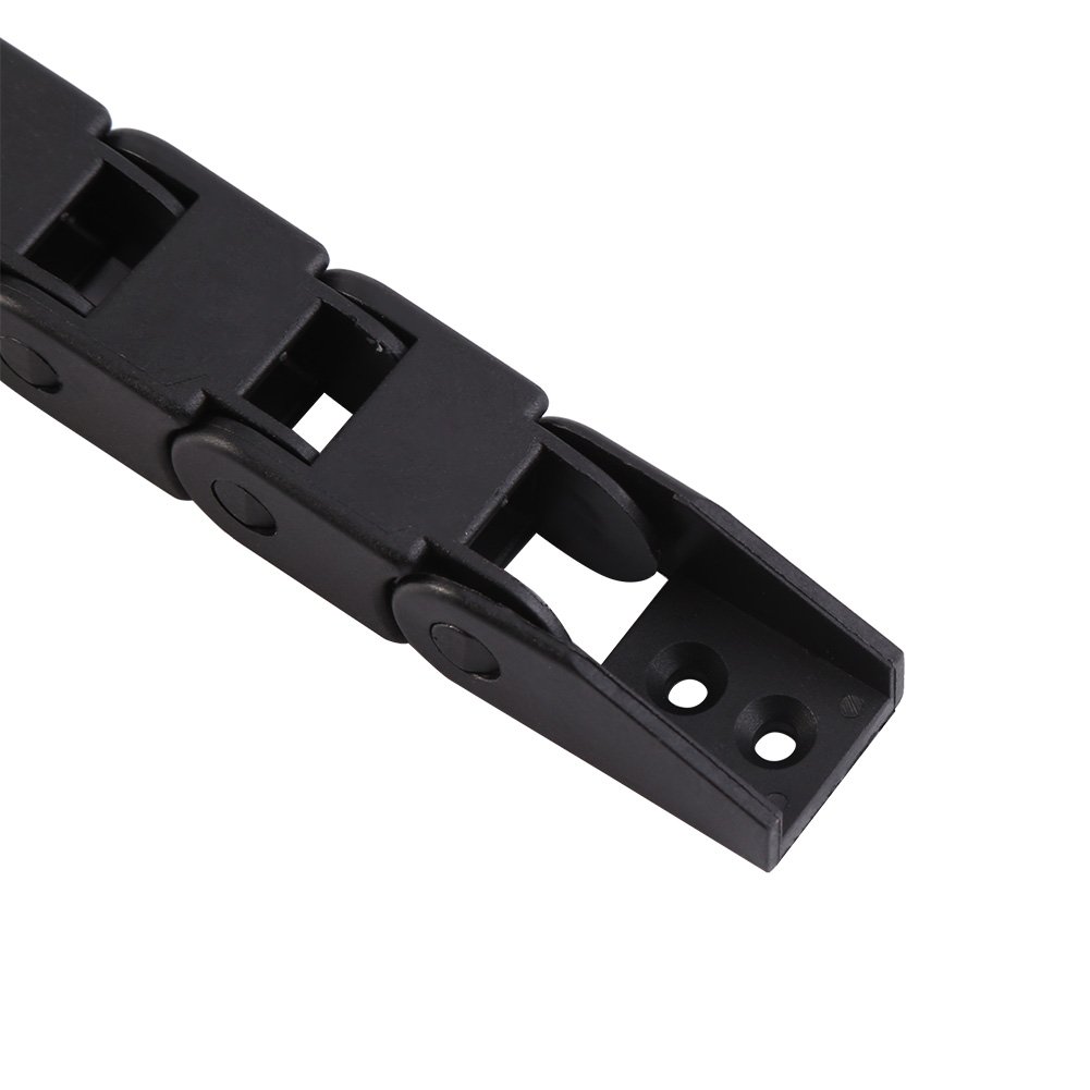 Black Nylon Cable Drag Chain R28 - 40 Inch Wire Carrier for 3D Printer & CNC Machine | Durable Cable Management Solution for Industrial Automation & DIY Projects