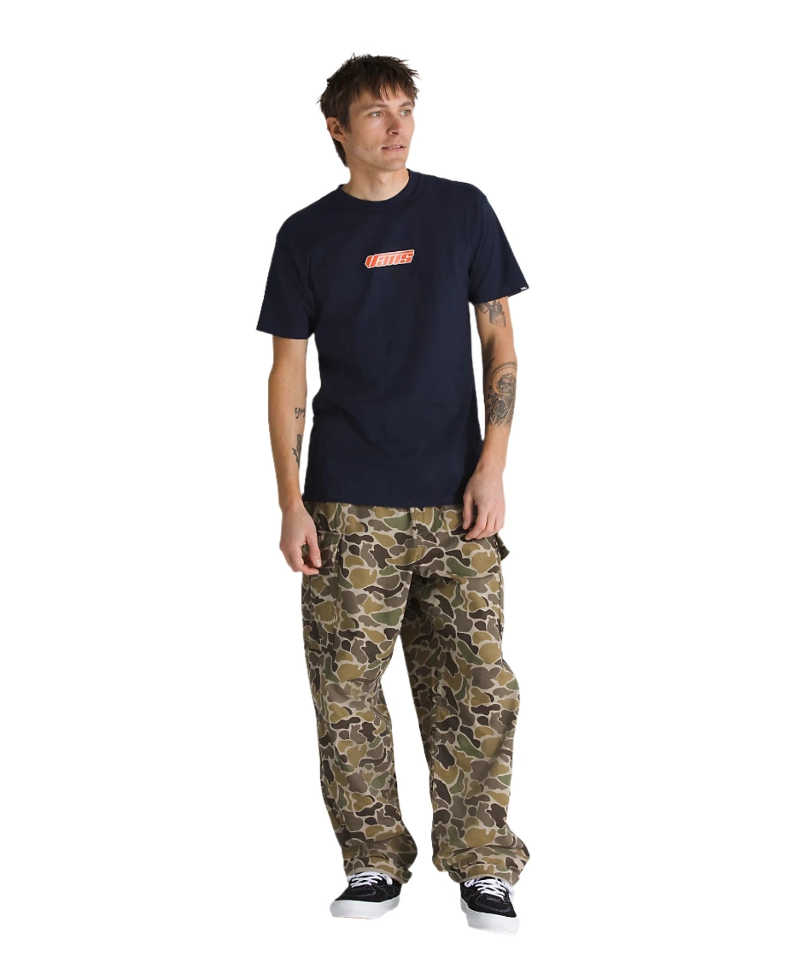 VANS Range Cargo Baggy Tapered Elastic Pants with Bungee Cord - Comfortable Streetwear Joggers for Men | Perfect for Urban Fashion, Casual Outfits & Outdoor Activities