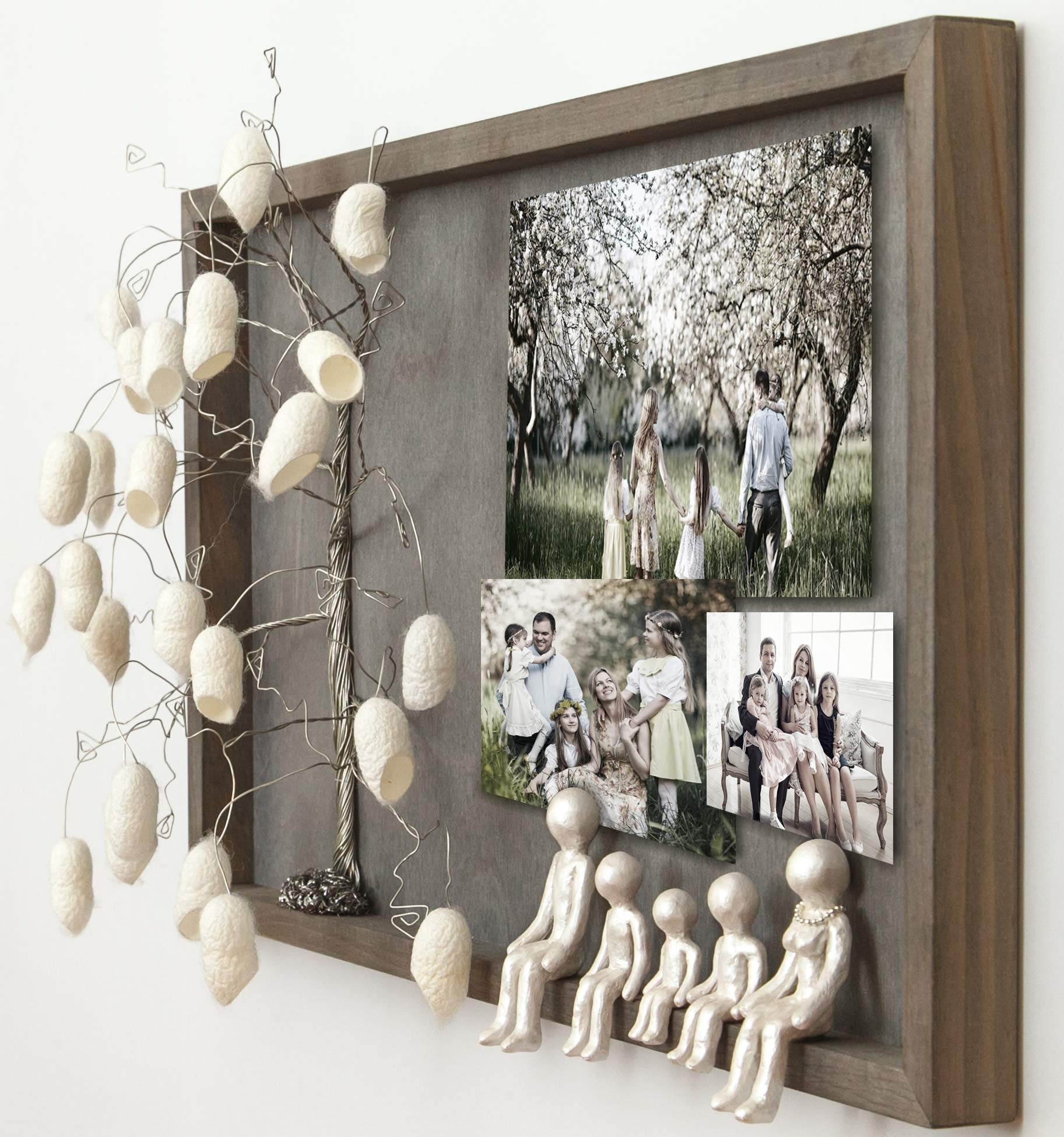4th & 12th Anniversary Silk Gift Set for Couples - Personalized Wedding Family Tree Keepsake for Her, Him, In-Laws & Grandmother - Romantic 'I Love You More' Willow Design - Perfect for Anniversaries, Valentine's Day & Special Occasions