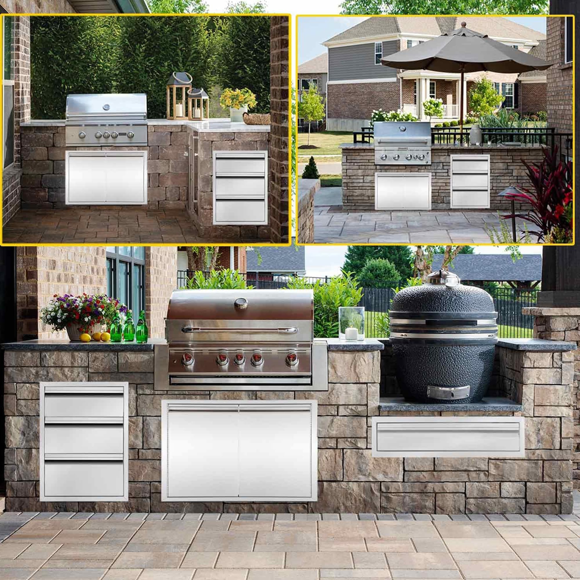 Stainless Steel Outdoor Kitchen Drawers 24