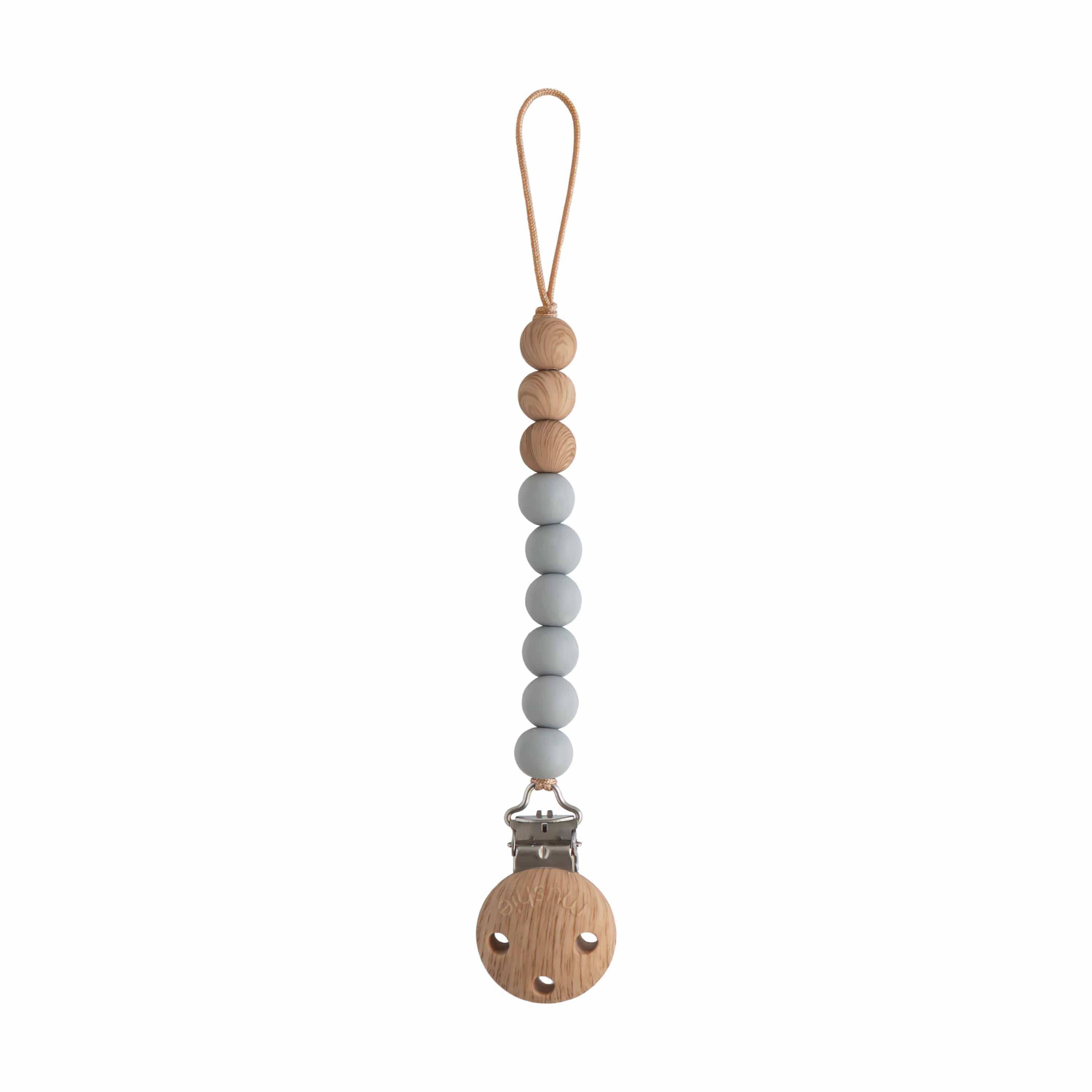 Mushie Silicone Pacifier Clip for Babies - BPA-Free, Durable Eva Material - Perfect for Strollers, Car Seats & Baby Carriers