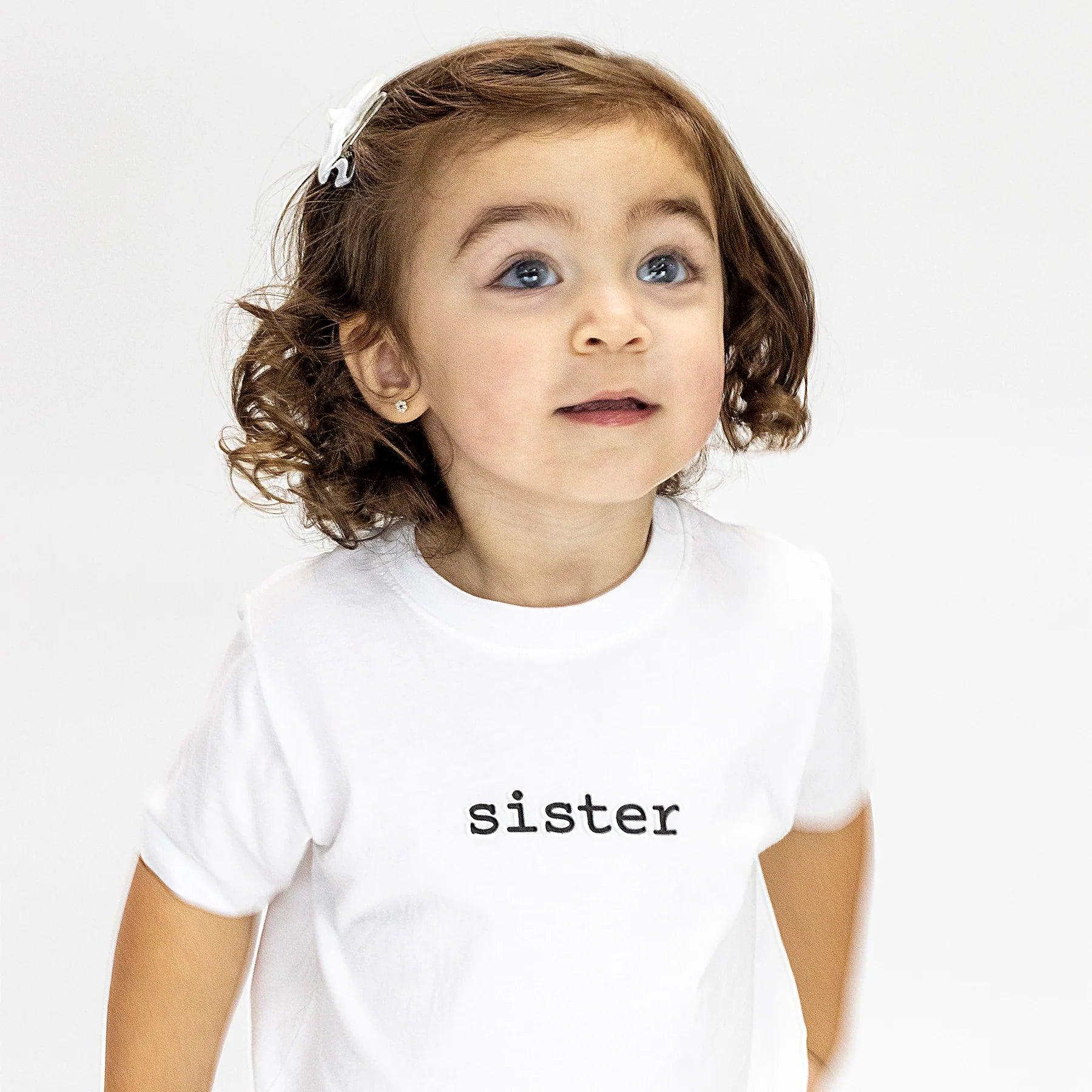 Baby, Toddler & Kids Sister T-Shirts - Soft Cotton Sibling Matching Outfits for Family Photos & Special Occasions