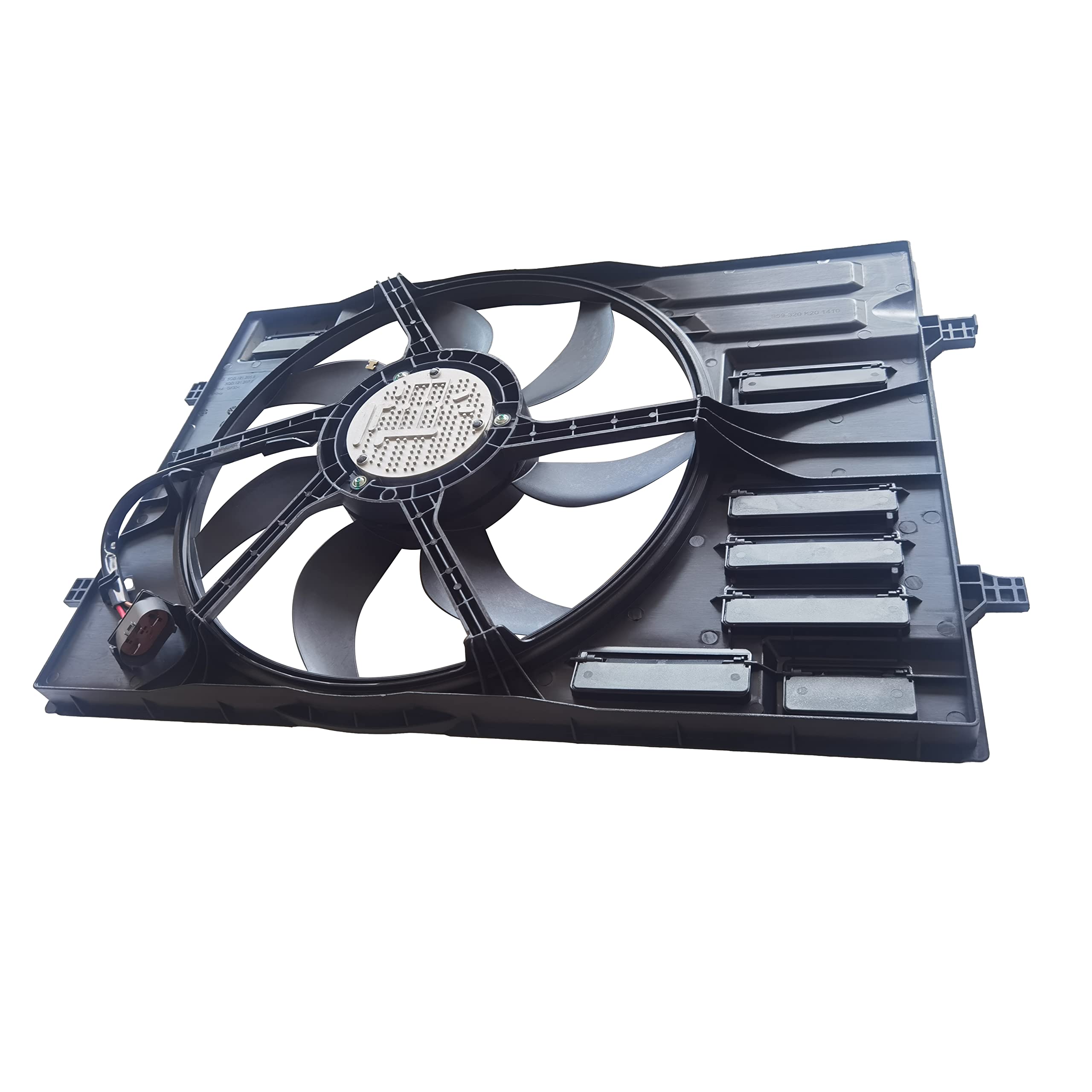 Partsflow Cooling Fan Compatible with 2015-2020 Audi A3/S3, 2015-2020 Volkswagen E-Golf/Golf/GTI, 2019 Jetta - High Performance Radiator Fan Replacement for Engine Cooling System