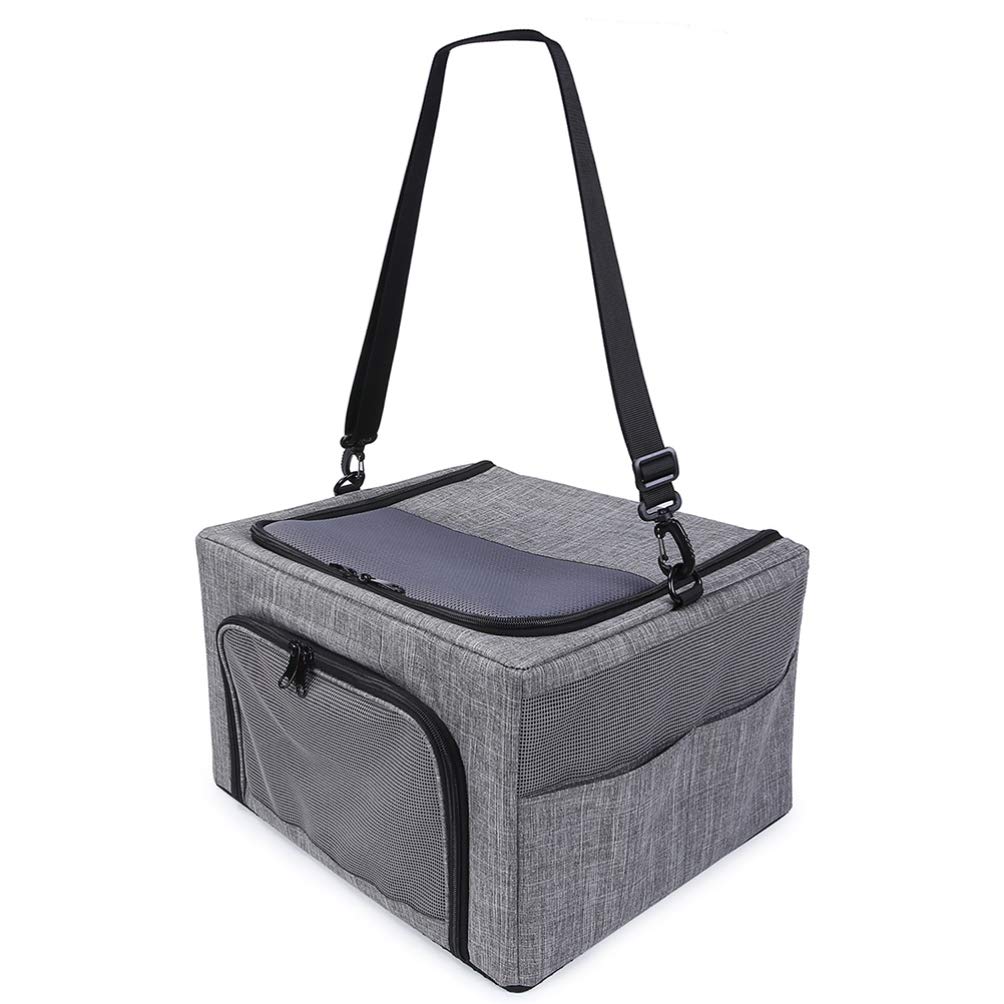 POPETPOP Breathable Mesh Pet Carrier Bag for Dogs & Cats - Lightweight Outdoor Hiking Backpack, Travel-Friendly Puppy & Kitten Carrier - Perfect for Camping, Hiking, Beach Trips and Vet Visits
