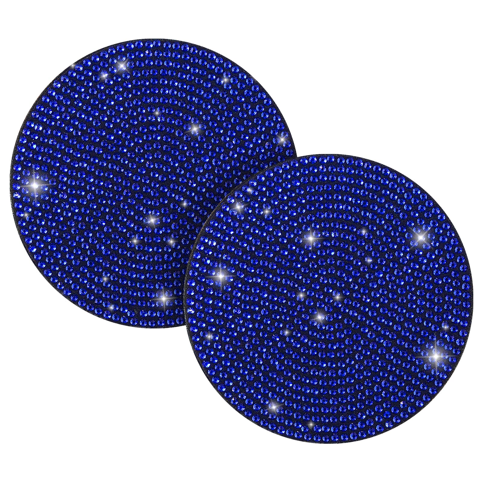 Sparkling Rhinestone Car Cup Coasters - Tifanso 2PCS 2.75