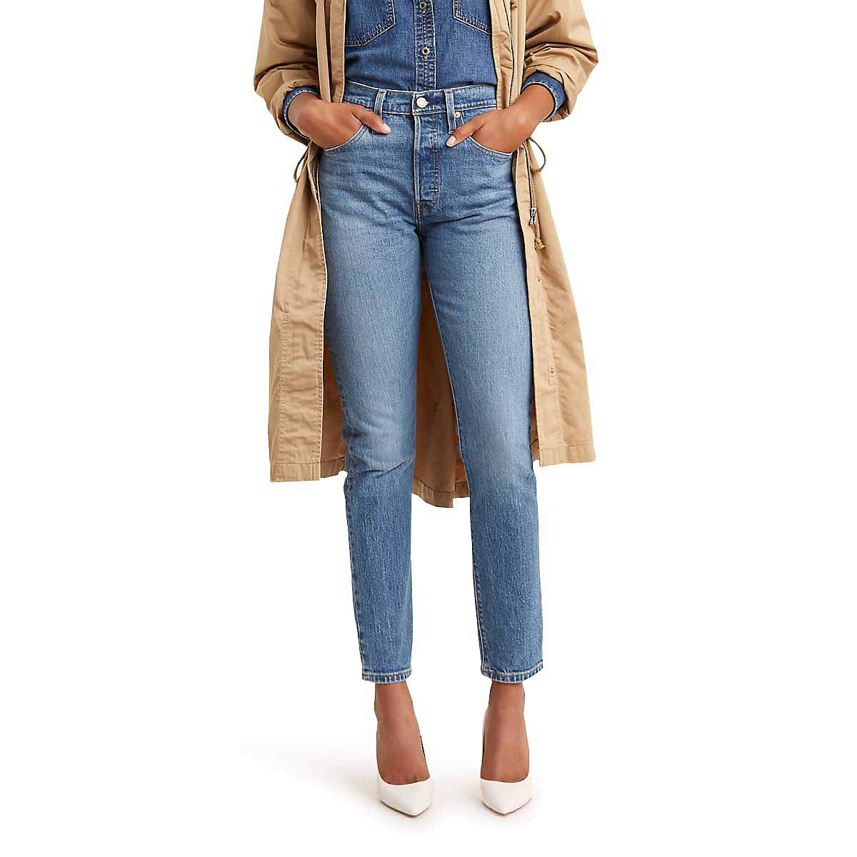 Levi's Women's Premium 501 Skinny Jeans - High Waist Stretch Denim Pants for Everyday Comfort & Style | Perfect for Work, Casual Outings & Date Nights