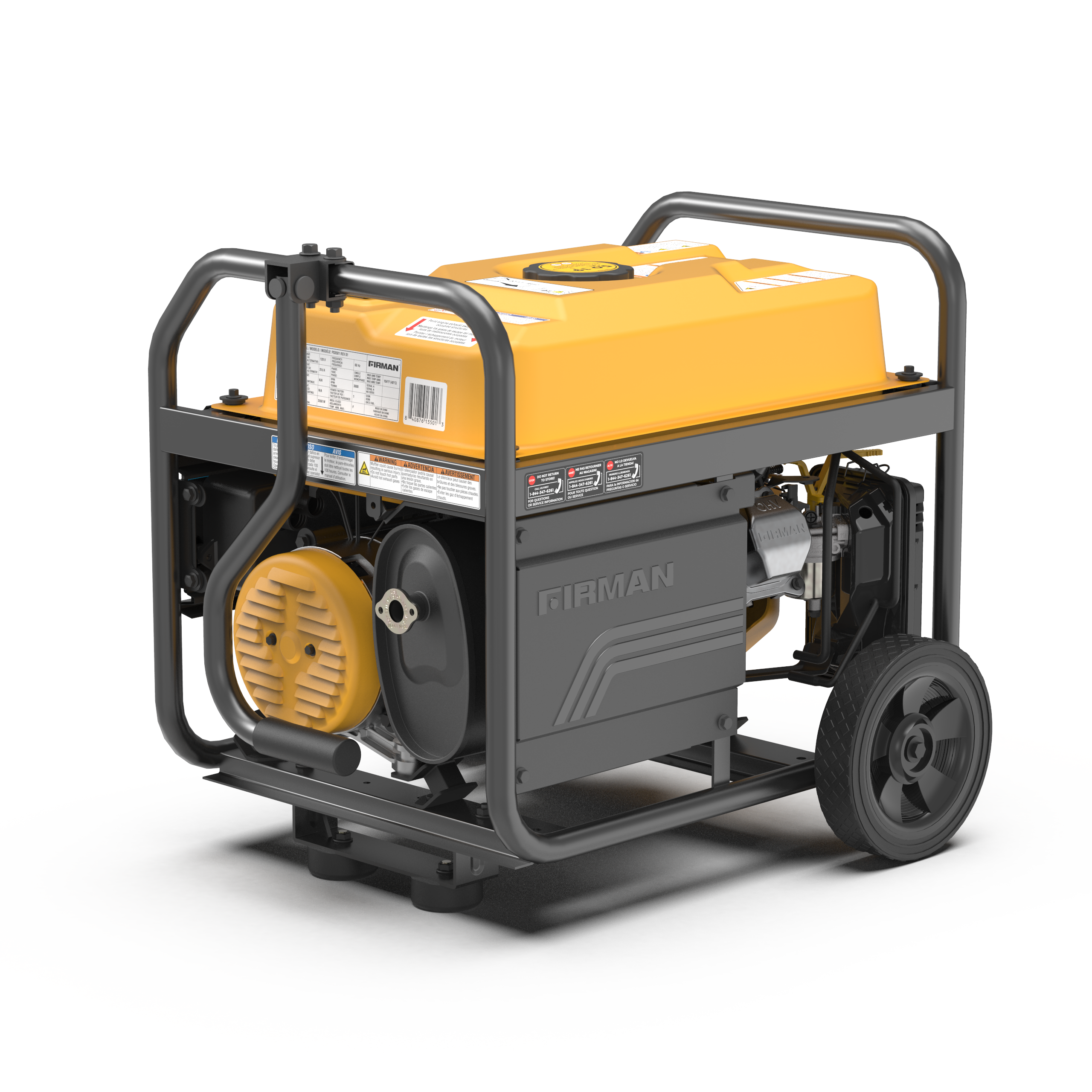 4450W Portable Gas Generator with Recoil Start - 120V Power for Camping, Emergencies & Outdoor Activities