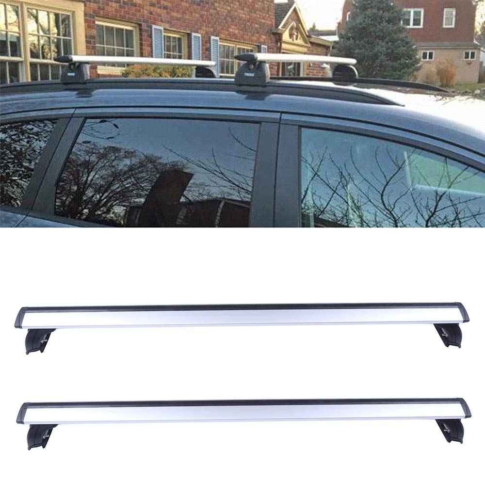 OCPTY Universal Roof Rack Cross Bars for Audi Q5 (2009-2016) & Q7 (2007-2016) - Heavy Duty Rooftop Cargo Carrier for Luggage, Kayak, Canoe, Bike, Snowboard & Ski | Perfect for Road Trips, Camping & Outdoor Adventures