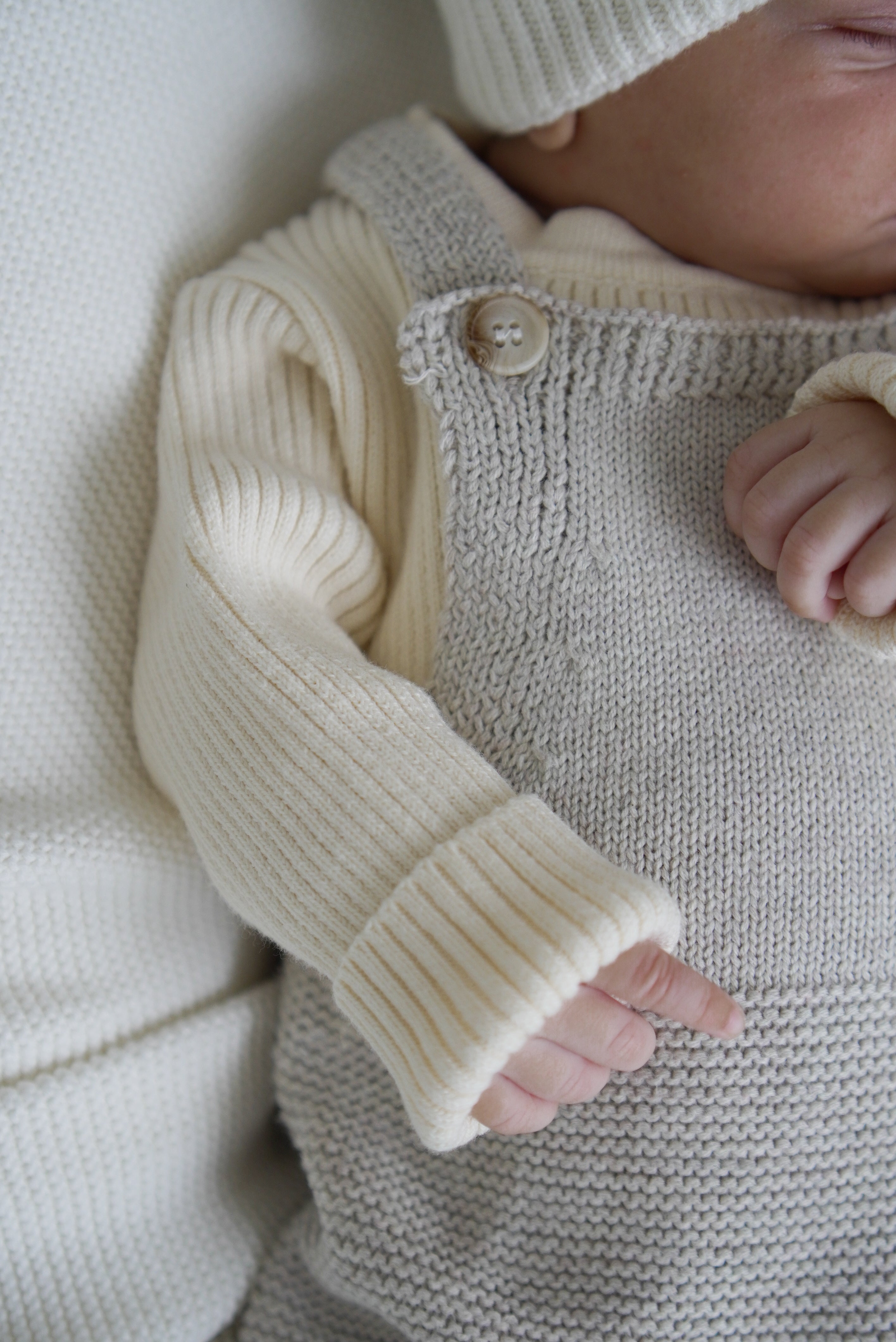 Organic Cotton Baby Rib Bodysuit - Soft Cream Onesie for Newborns & Infants | Perfect for Everyday Wear, Playtime & Photo Shoots