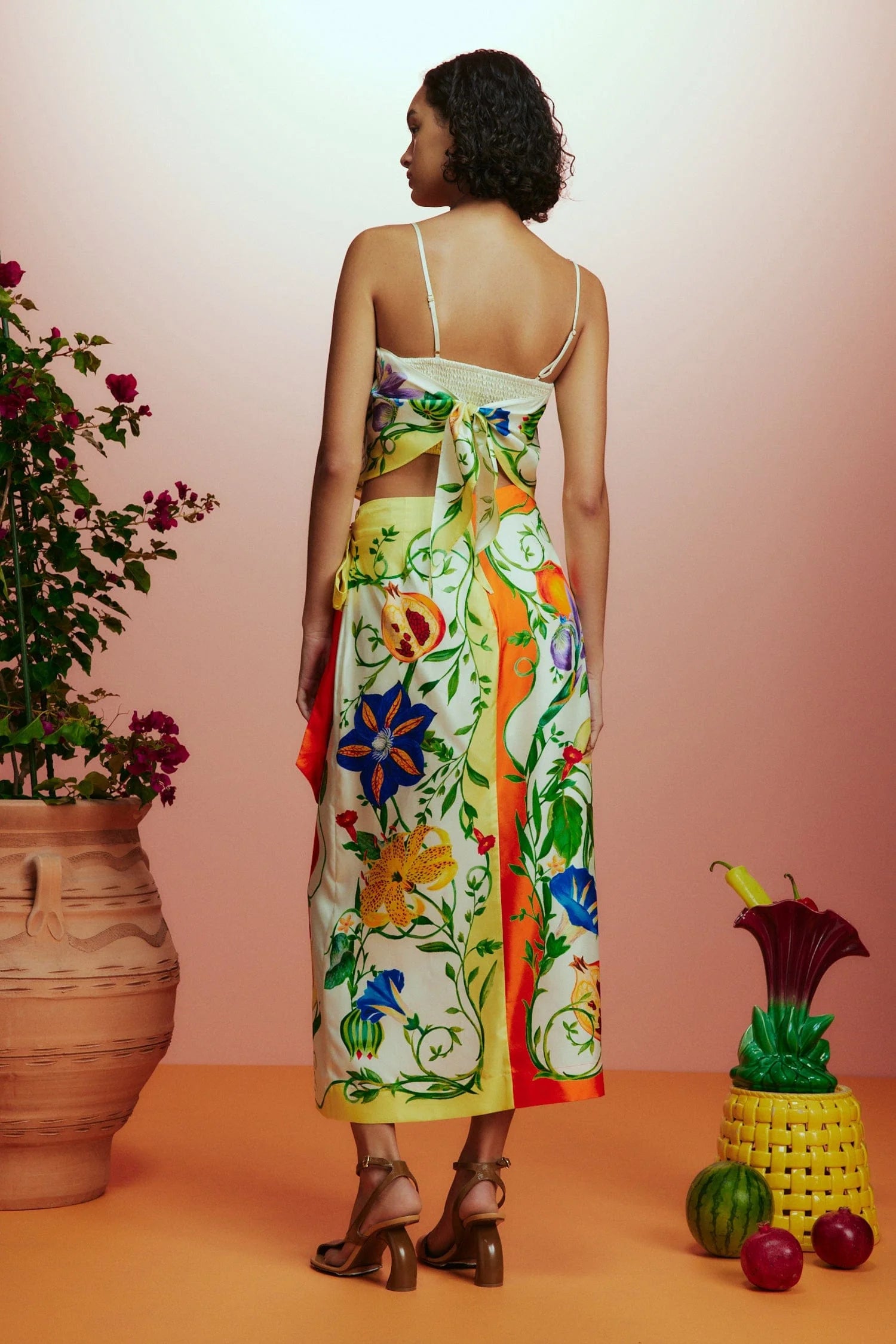 Floral Print Sarong Skirt - Women's Beach Wrap Skirt for Summer Vacation, Poolside, and Tropical Getaways