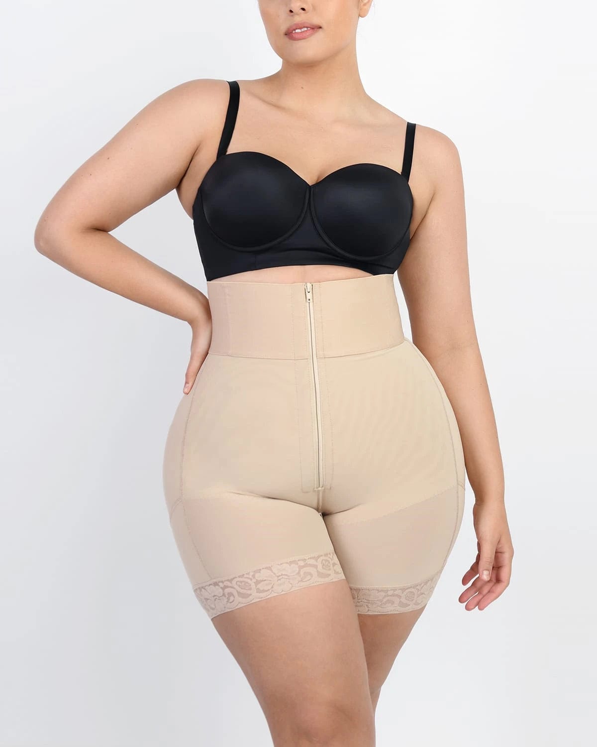 AirSlim® Plus Curve High Waist Shaping Shorts for Women - Tummy Control & Butt Lifting Workout Shorts - Perfect for Yoga, Gym & Everyday Wear