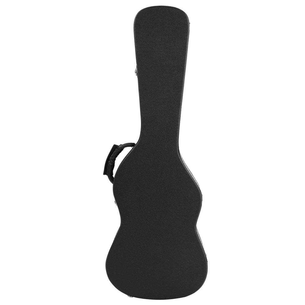 Premium ST High Grade Electric Guitar Hard Case - Microgroove Flat Surface, Black, Comfortable Molded Handle - Perfect for Travel, Gigging & Studio Storage