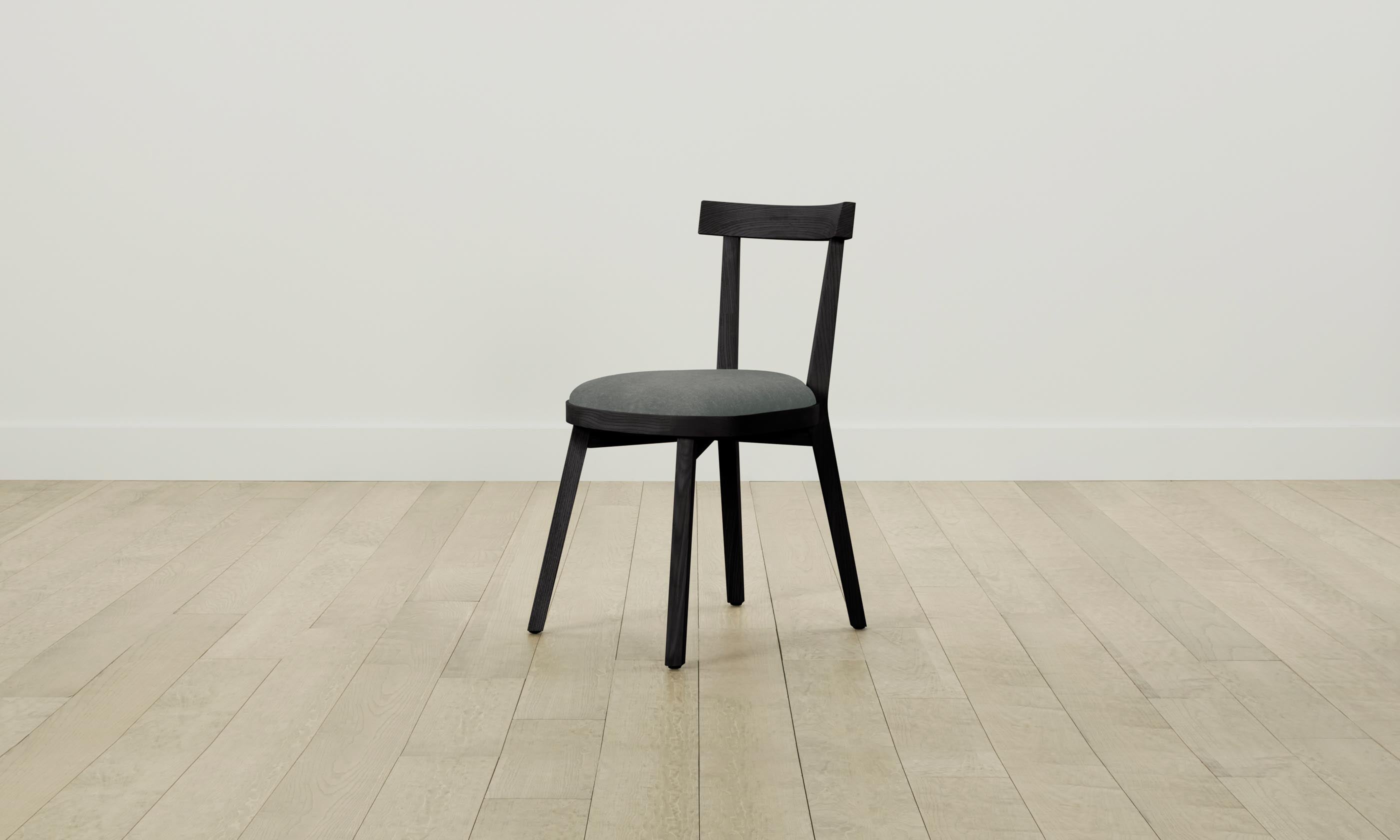 Allen Dining Chair - Modern Mohair Upholstered Seat in Fog Gray - Perfect for Dining Rooms, Kitchens, and Home Offices