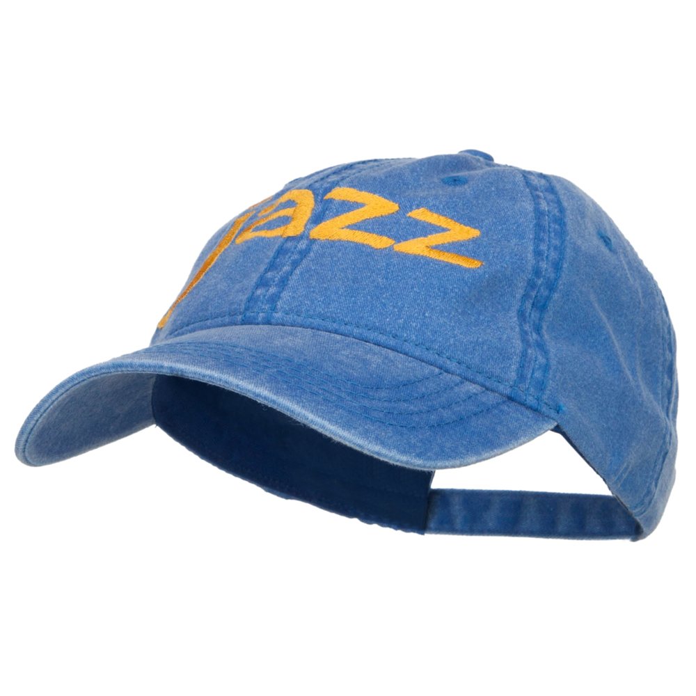 Stylish Jazz Embroidered Cotton Baseball Cap for Men & Women - Vintage Music Lover Hat for Concerts, Festivals & Casual Wear | e4Hats.com