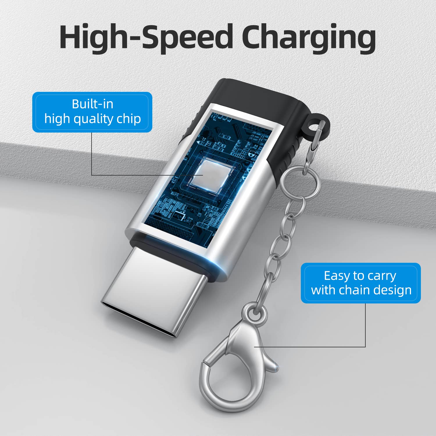 ARKTEK 60W USB C to Lightning Adapter - Fast Charging Female to Male Converter for iPhone 16/15 Series, Airpods Pro 4/2, Galaxy S24, Pixel 9 & More USB-C Devices | Perfect for Travel, Home & Office Charging